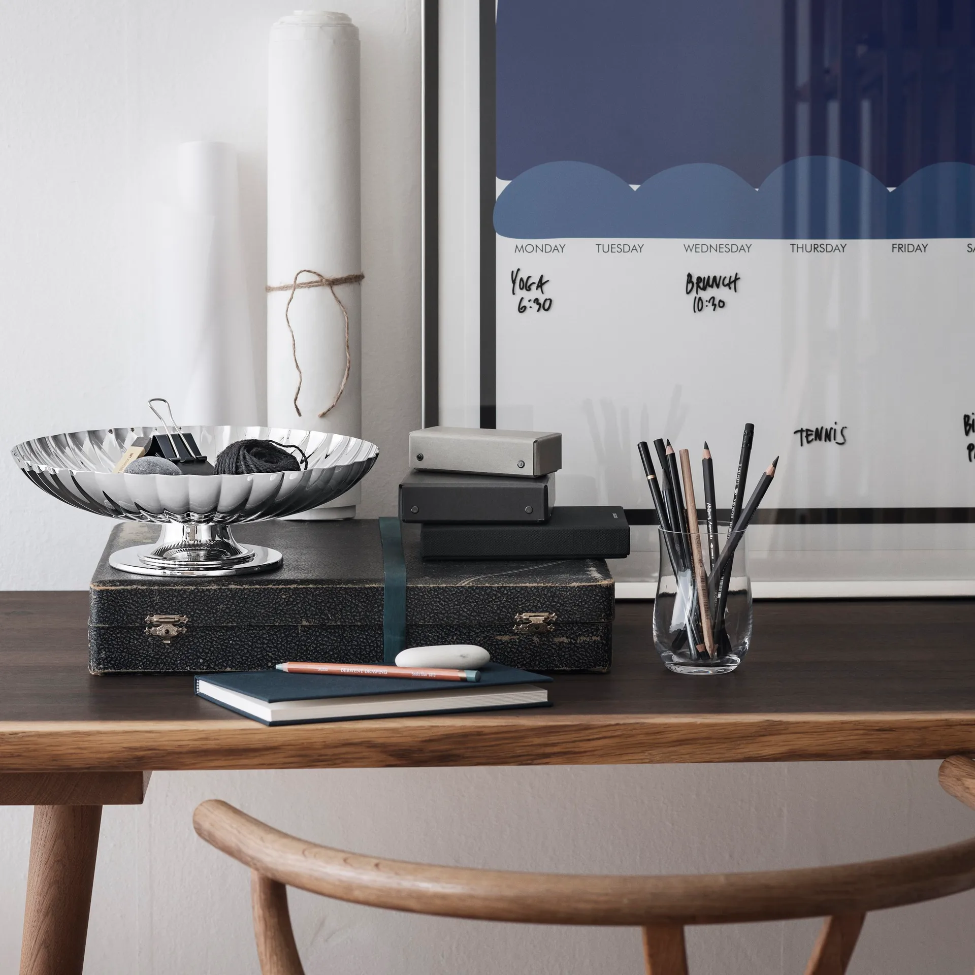 Bernadotte 高脚餐盘/置物盘, Ø 28 cm Georg Jensen