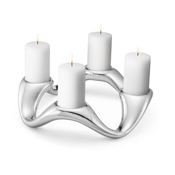 Cobra 烛台/摆件 Ø33 cm - 不锈钢 - Georg Jensen