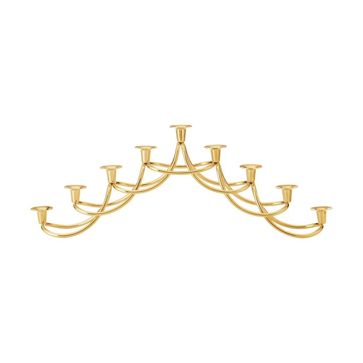 Harmony menorah 烛台 - 镀金不锈钢 - Georg Jensen