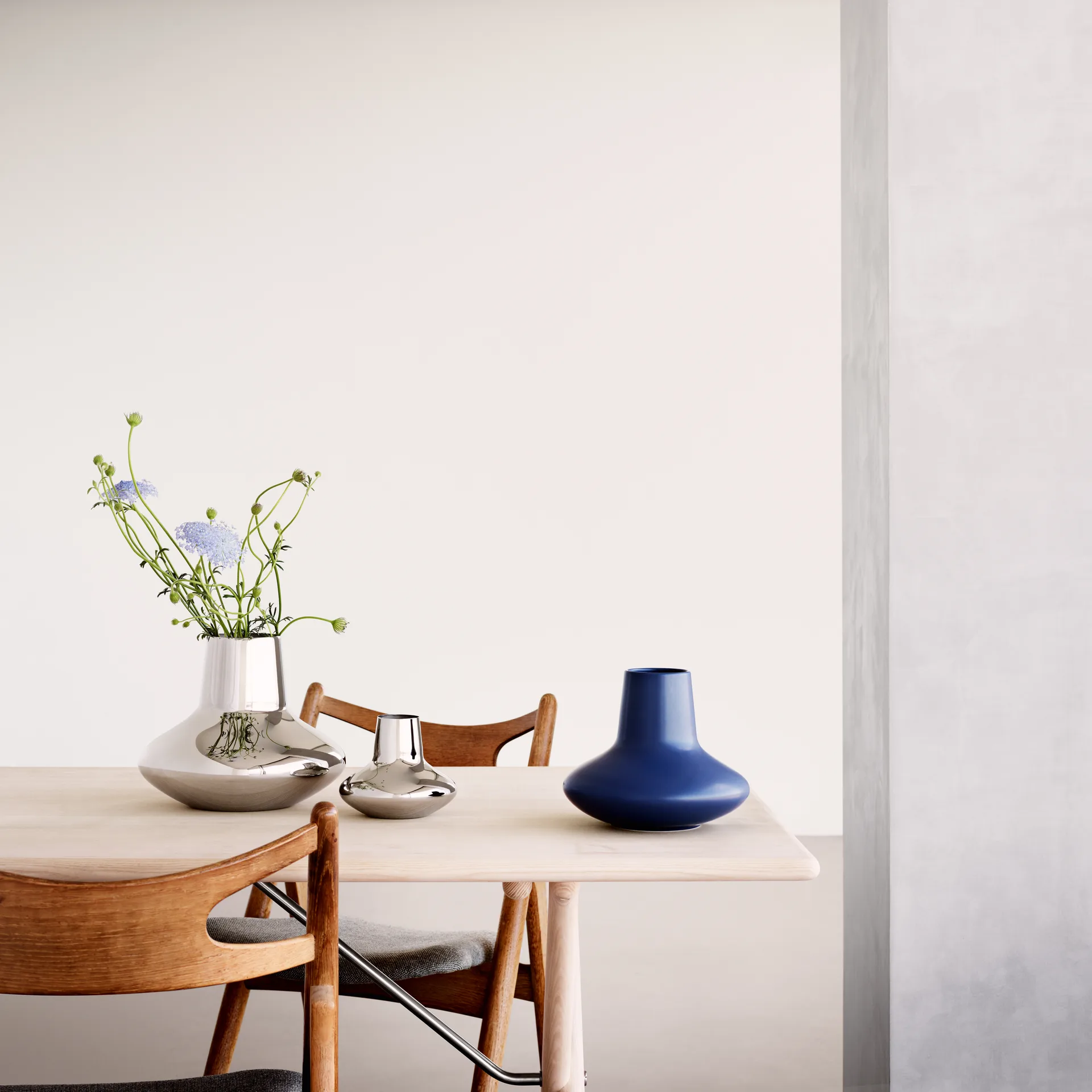 Henning Koppel 不锈钢花瓶/摆件, 大号_22.2cm Georg Jensen