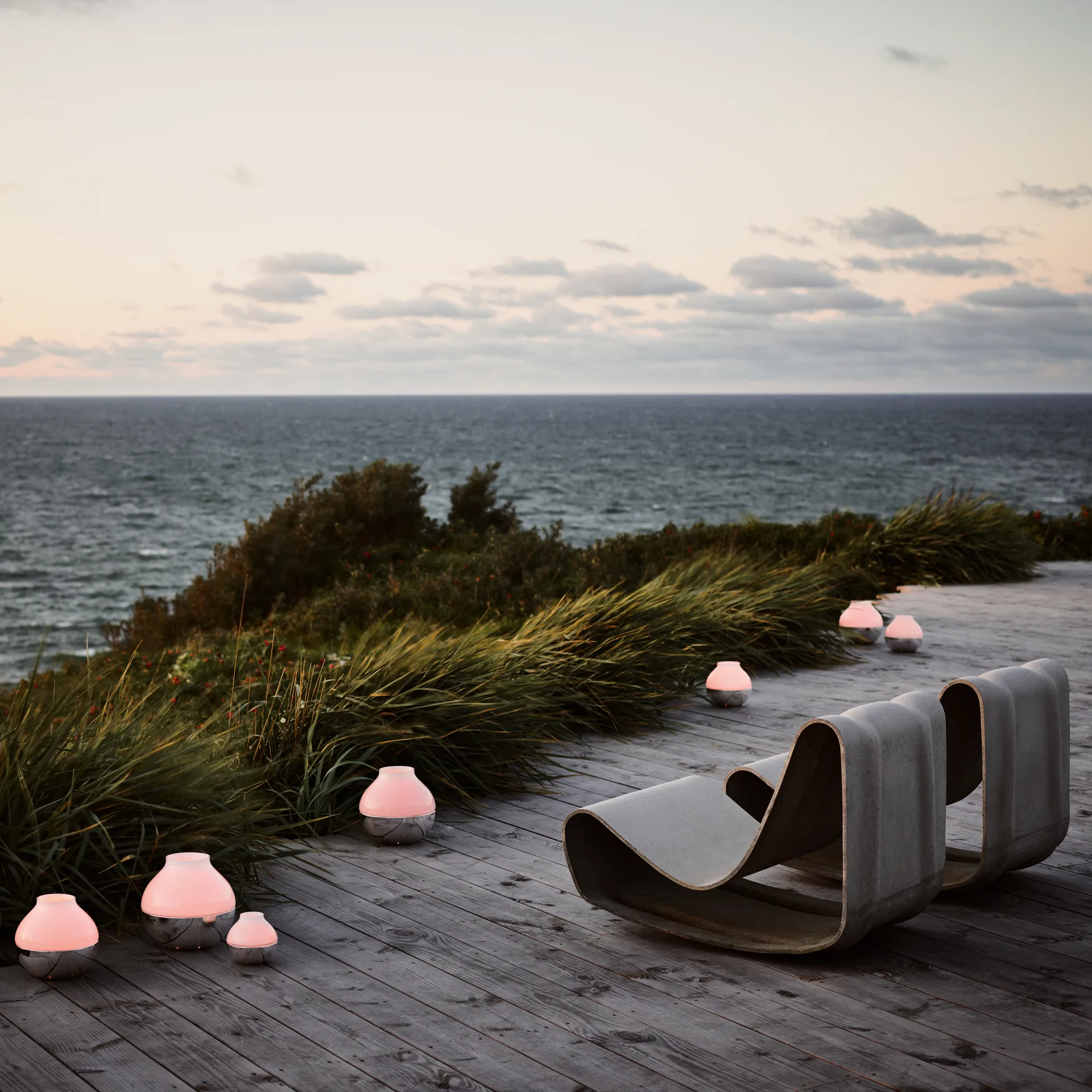 Henning Koppel 防风烛台, Ø 23 cm Georg Jensen