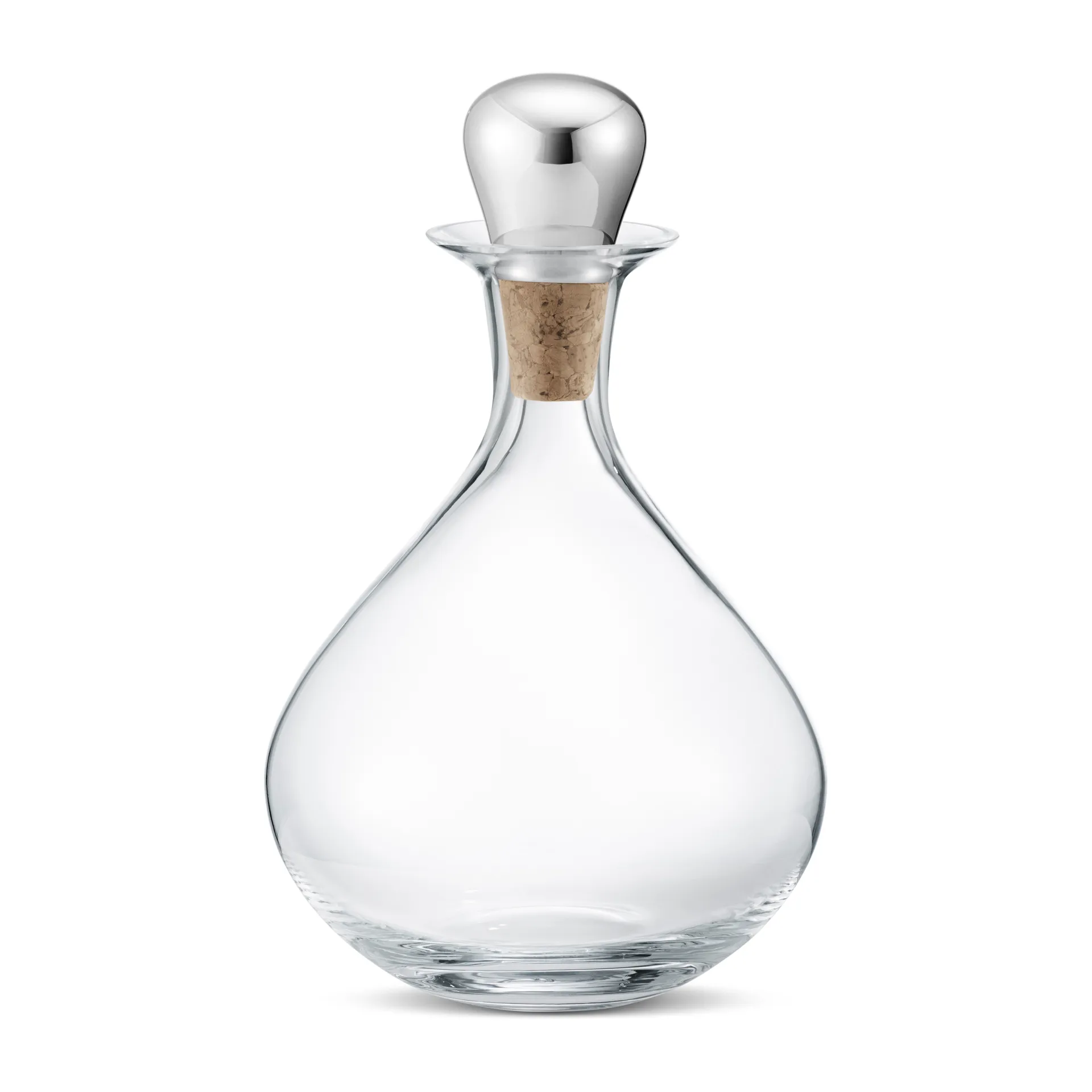 Sky 红酒瓶/分酒器 带软木塞 145 cl, 不锈钢 Georg Jensen