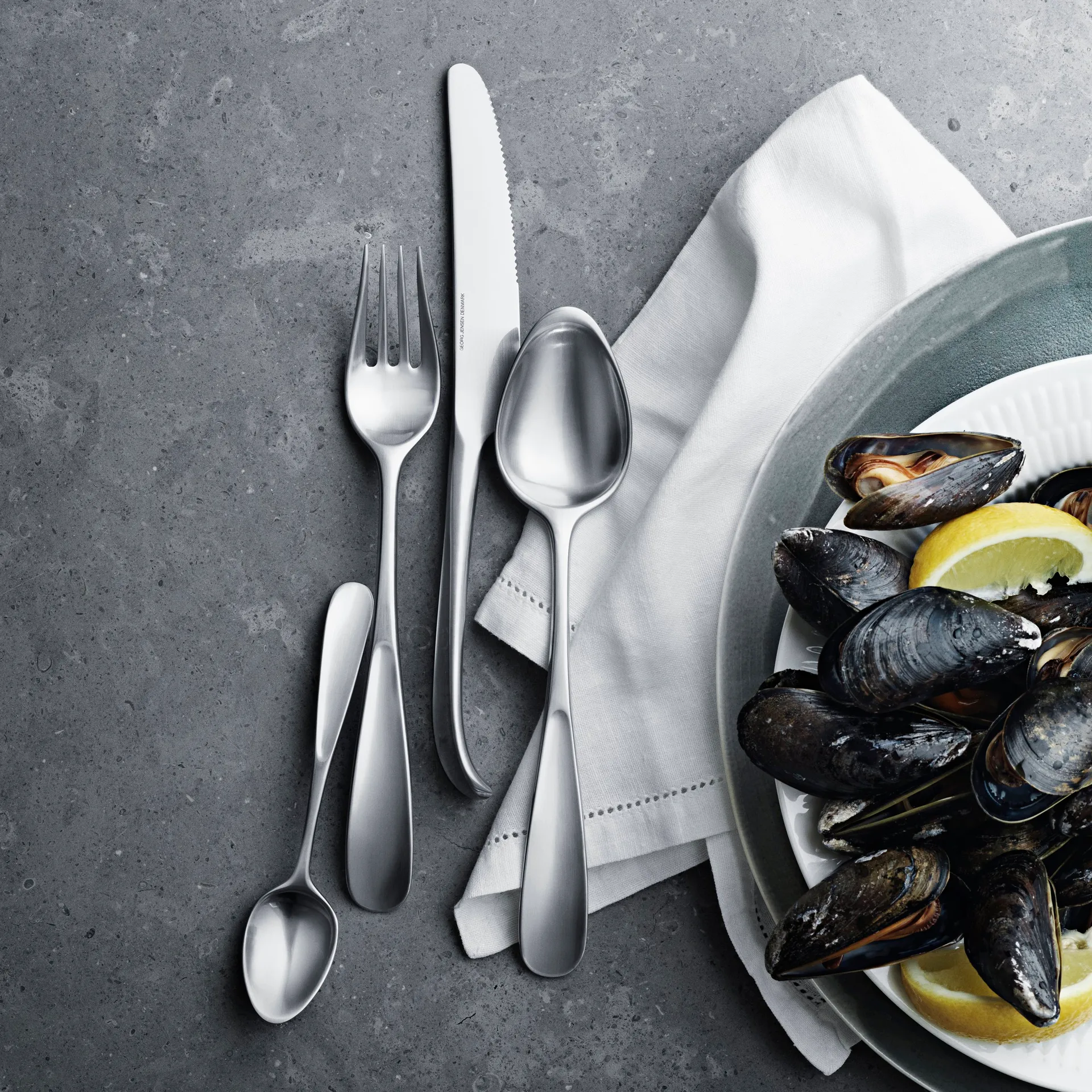 Vivianna 哑光 勺刀叉 餐具套装, 16 件 Georg Jensen