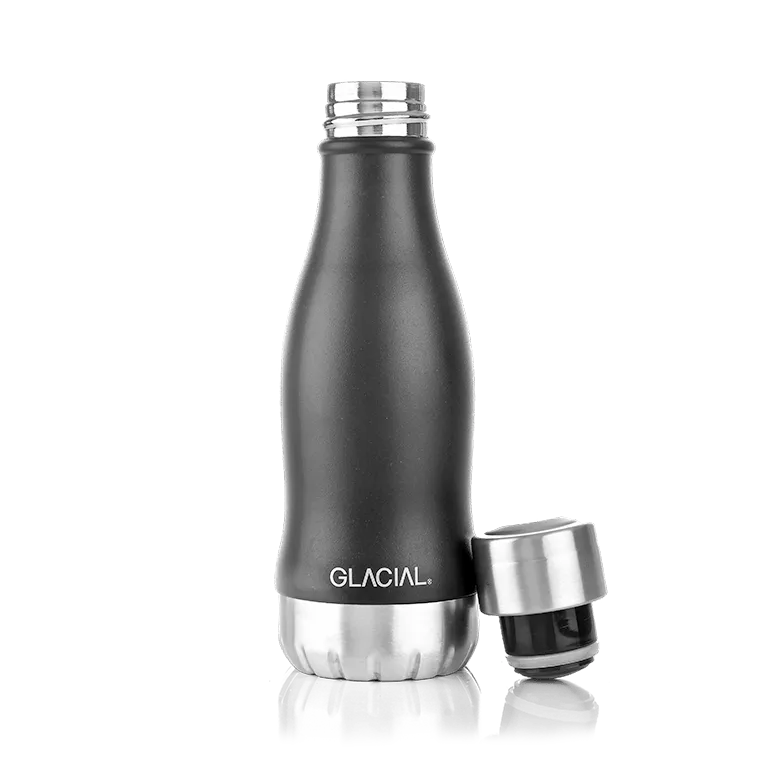 Glacial 水瓶 280 ml, 哑光 黑色 Glacial