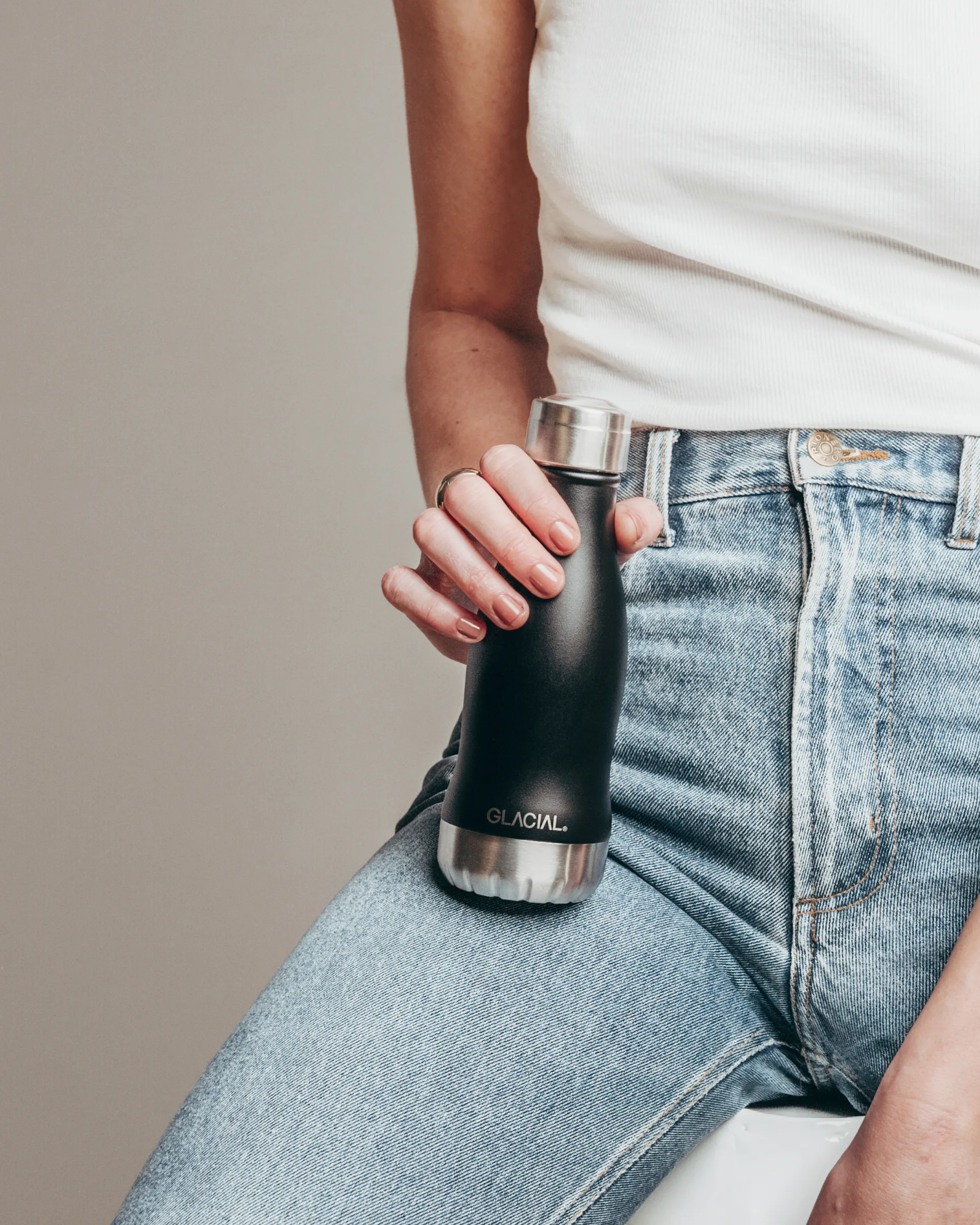 Glacial 水瓶 280 ml, 哑光 黑色 Glacial
