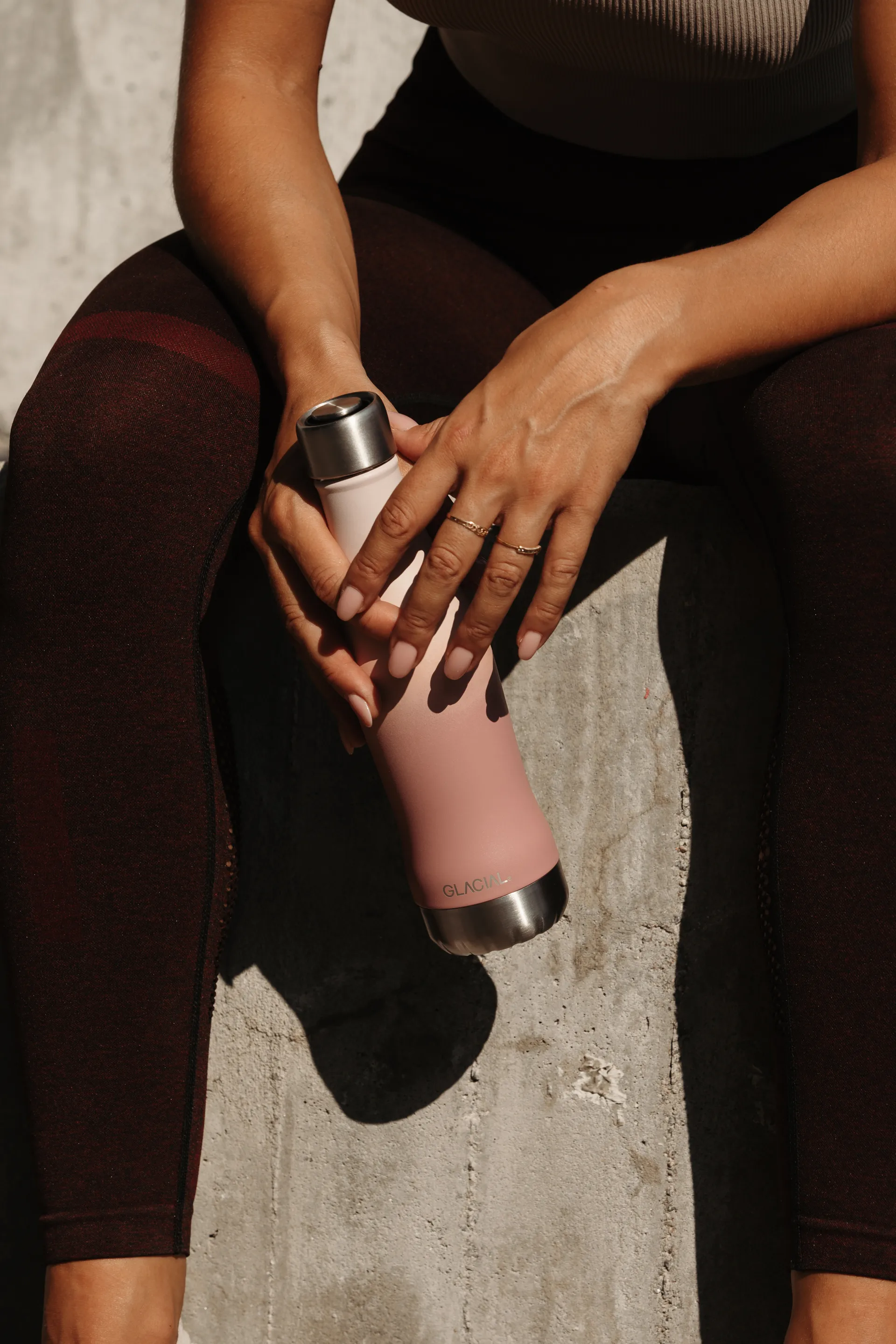 Glacial 运动水瓶/水壶 400 ml, 粉色 fade Glacial