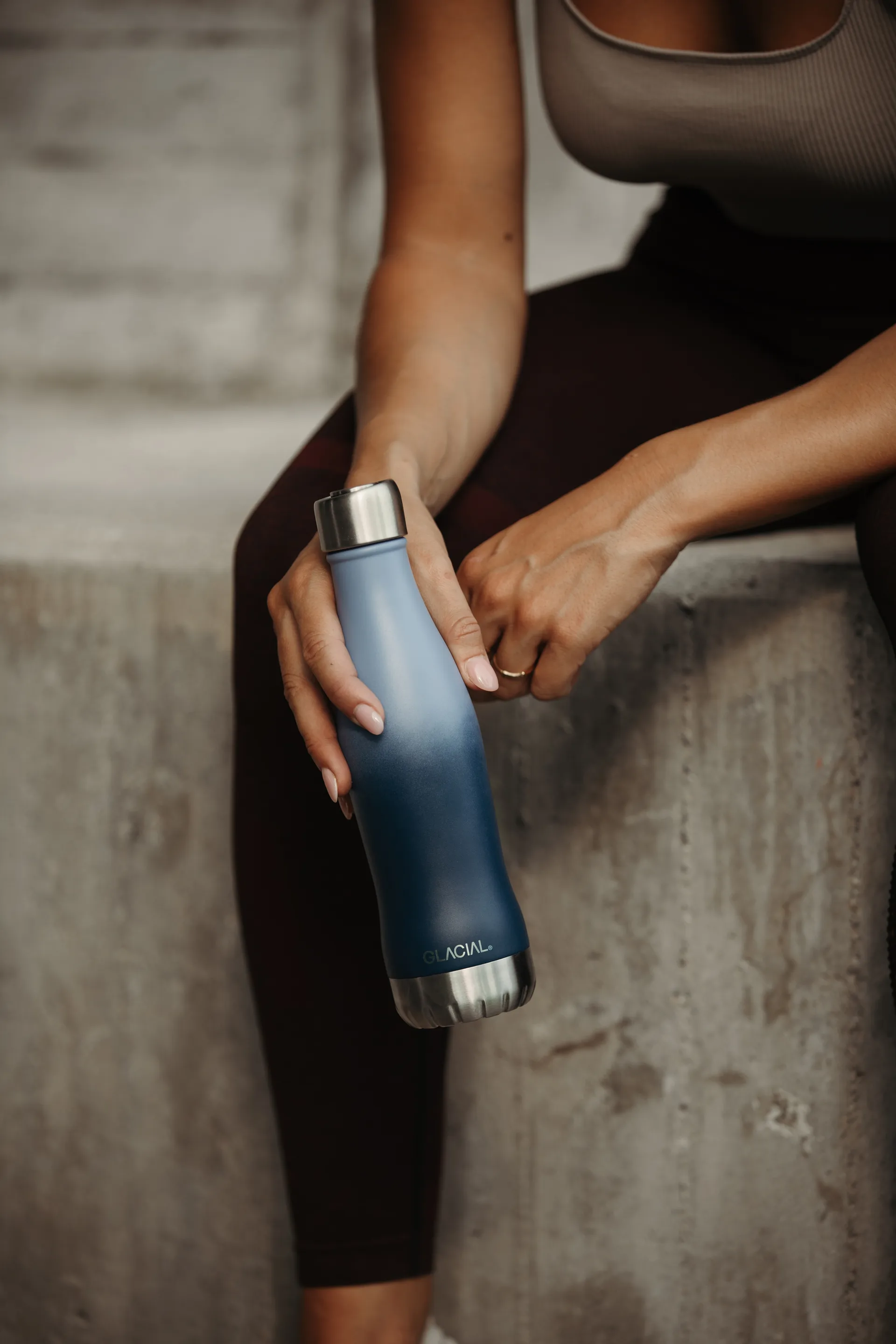 Glacial 运动水瓶/水壶 400 ml, 蓝色 fade Glacial