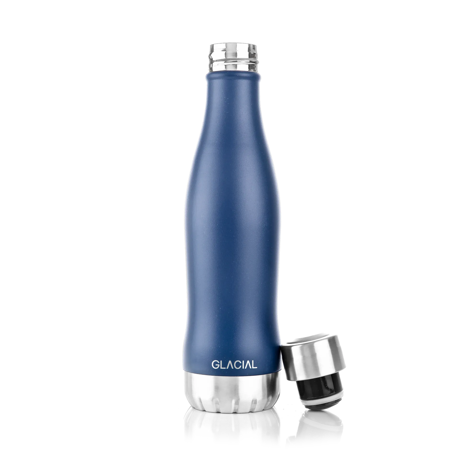 Glacial 水瓶 400 ml, 哑光 藏青 Glacial