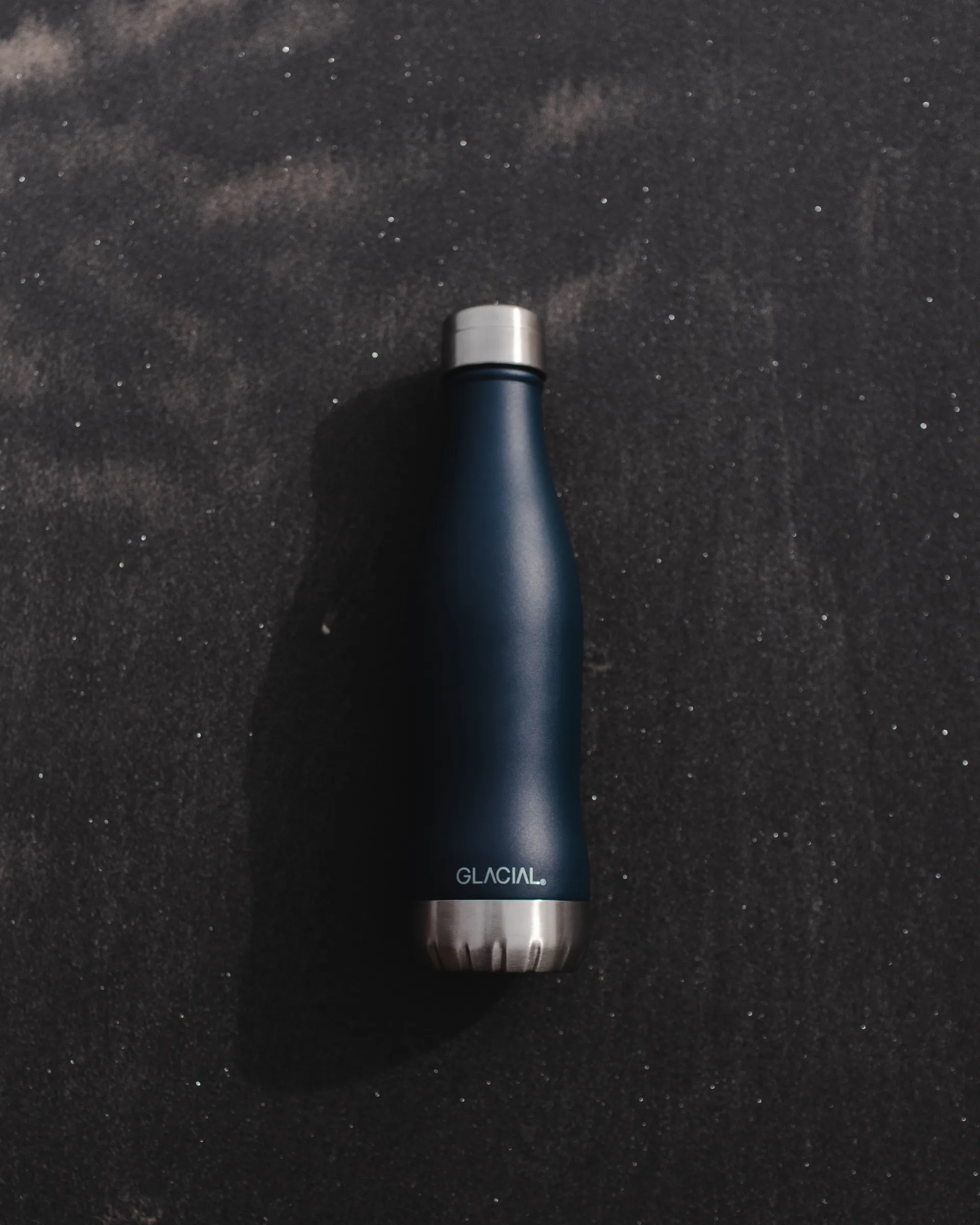 Glacial 水瓶 400 ml, 哑光 藏青 Glacial