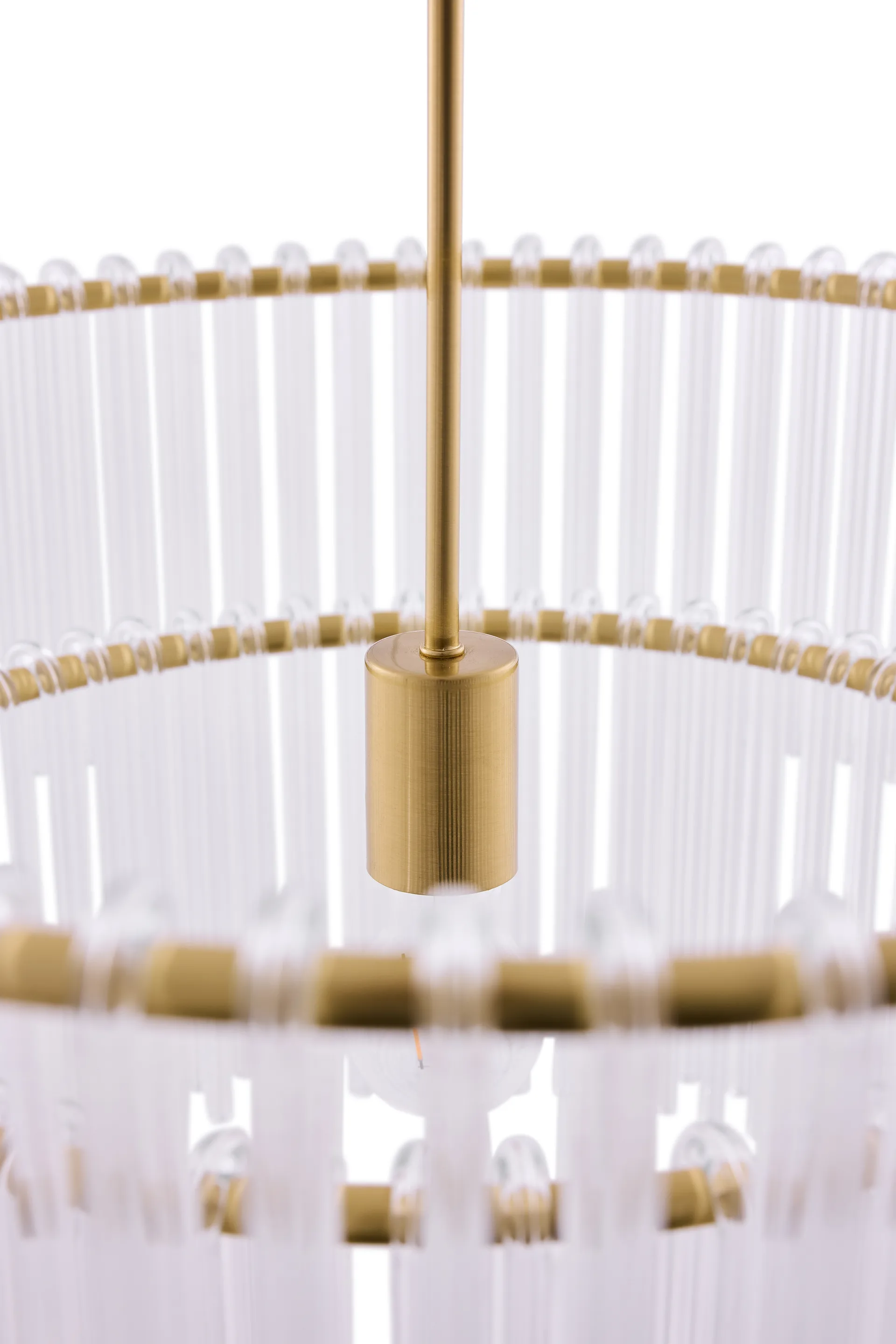 挂钩 60 吊灯, 透明-拉丝黄铜 Globen Lighting