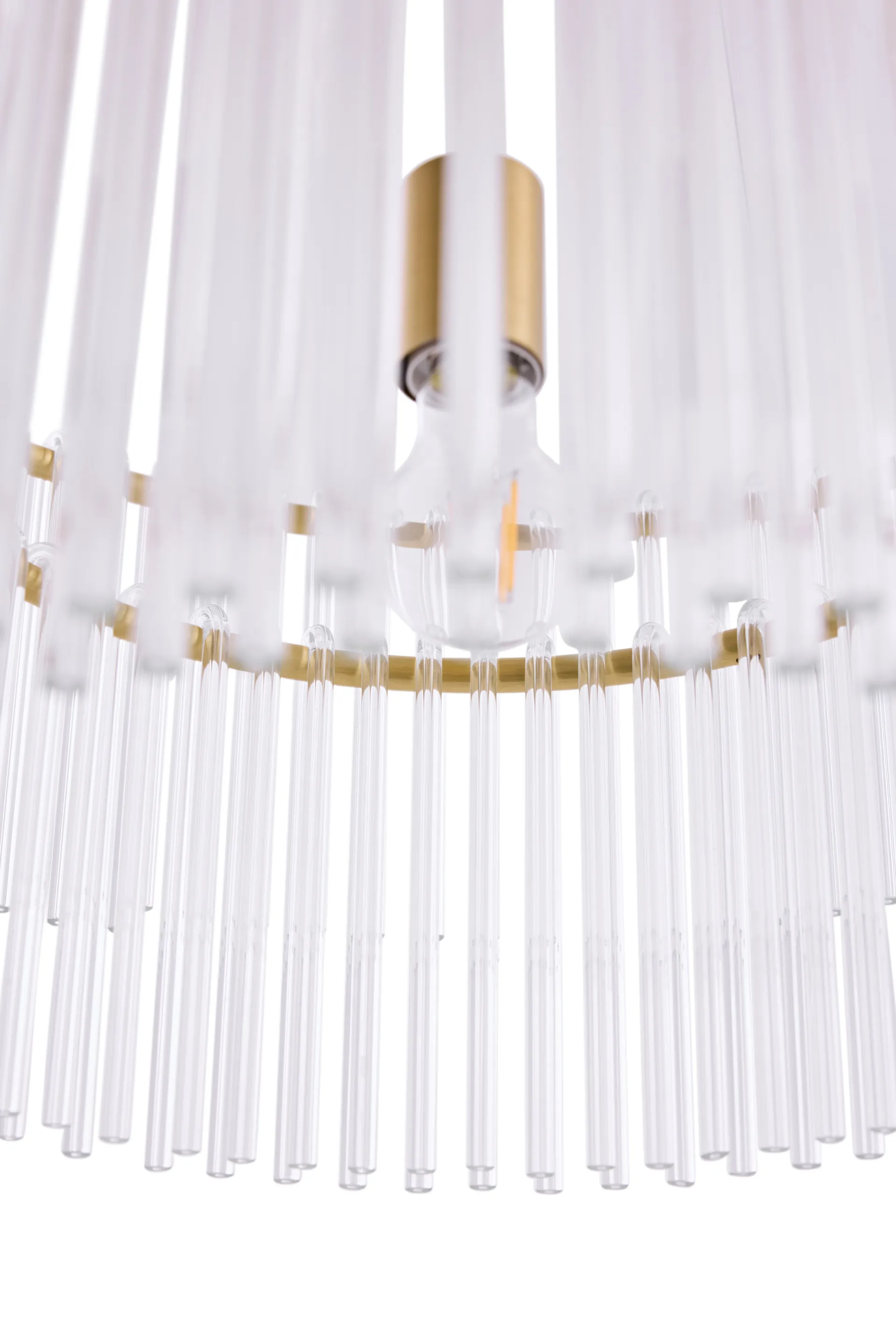 挂钩 60 吊灯, 透明-拉丝黄铜 Globen Lighting