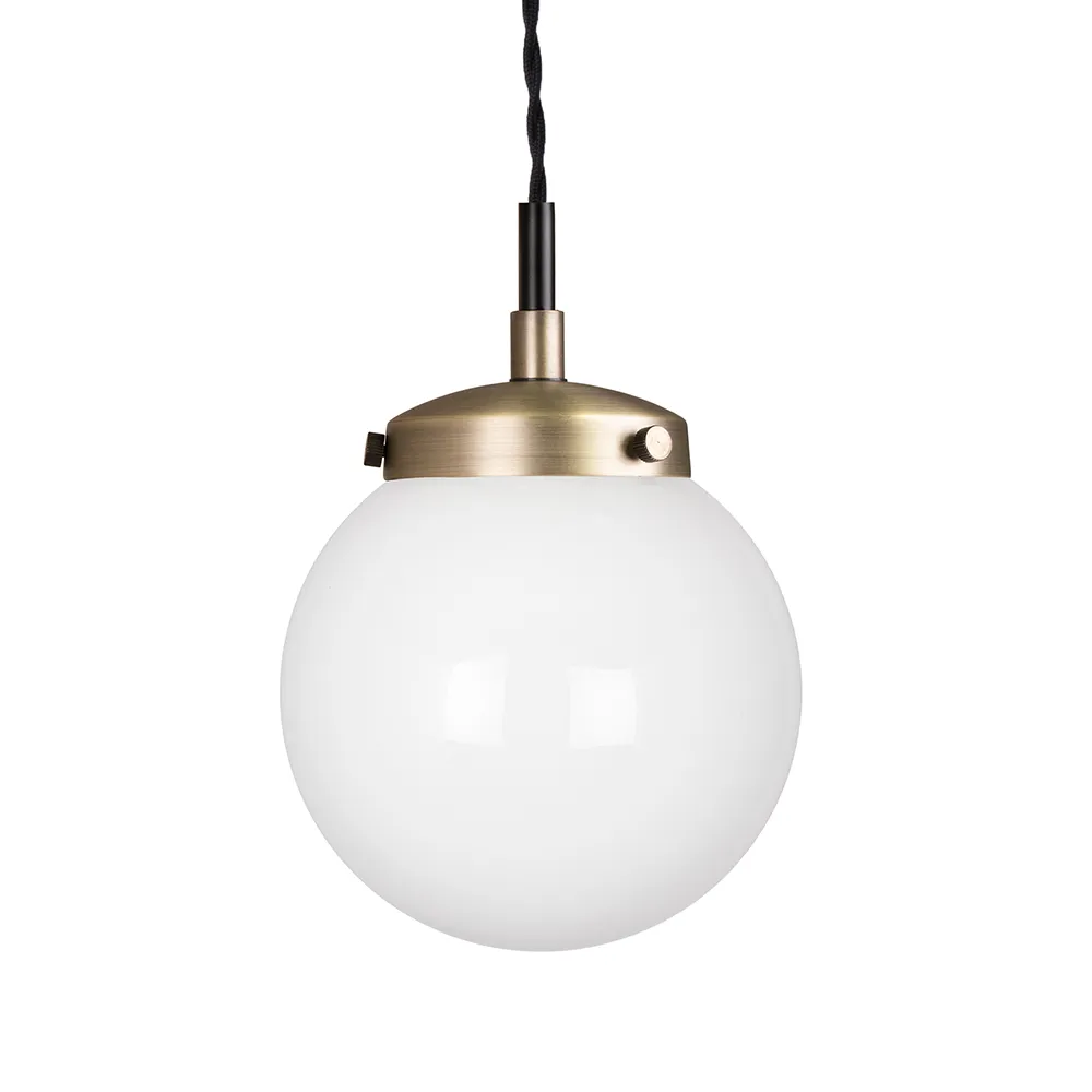 Alley 吊灯 mini, Antique brass/白色 Globen Lighting