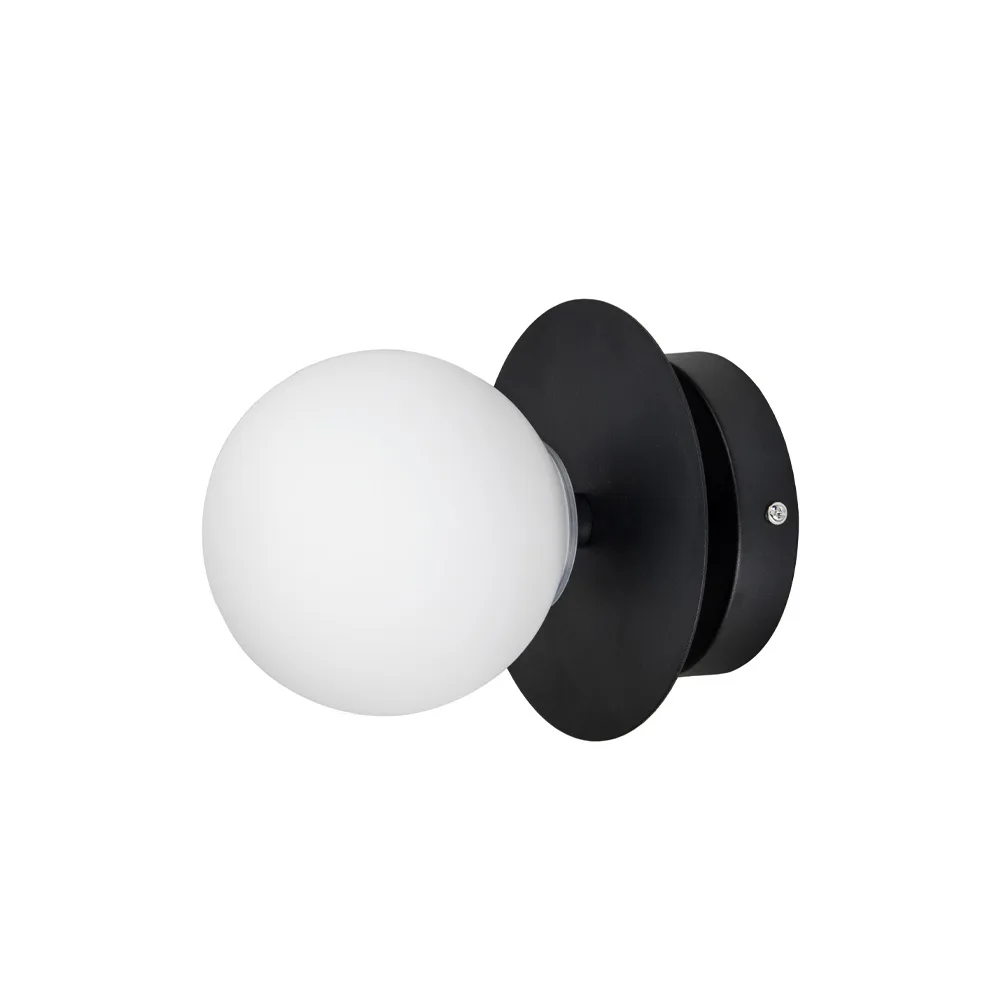 Art Deco 24 IP44壁灯, 白色/黑色 Globen Lighting