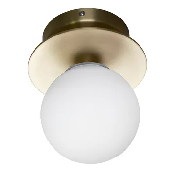 Art Deco IP44 壁灯/吸顶灯 - 拉丝黄铜色 - Globen Lighting