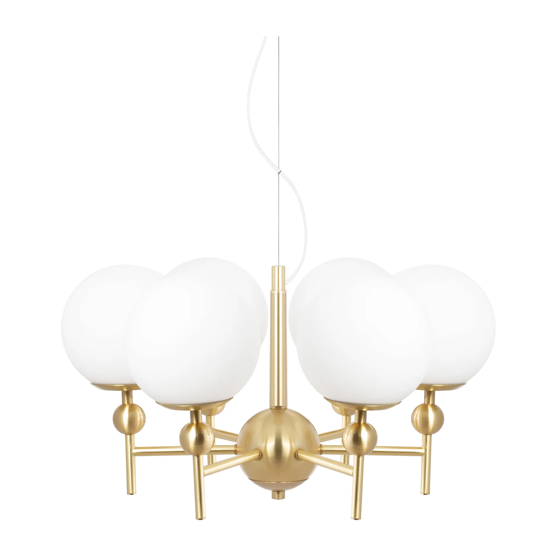 Astrid 吊灯 Ø50 cm, Brushed brass-白色 Globen Lighting