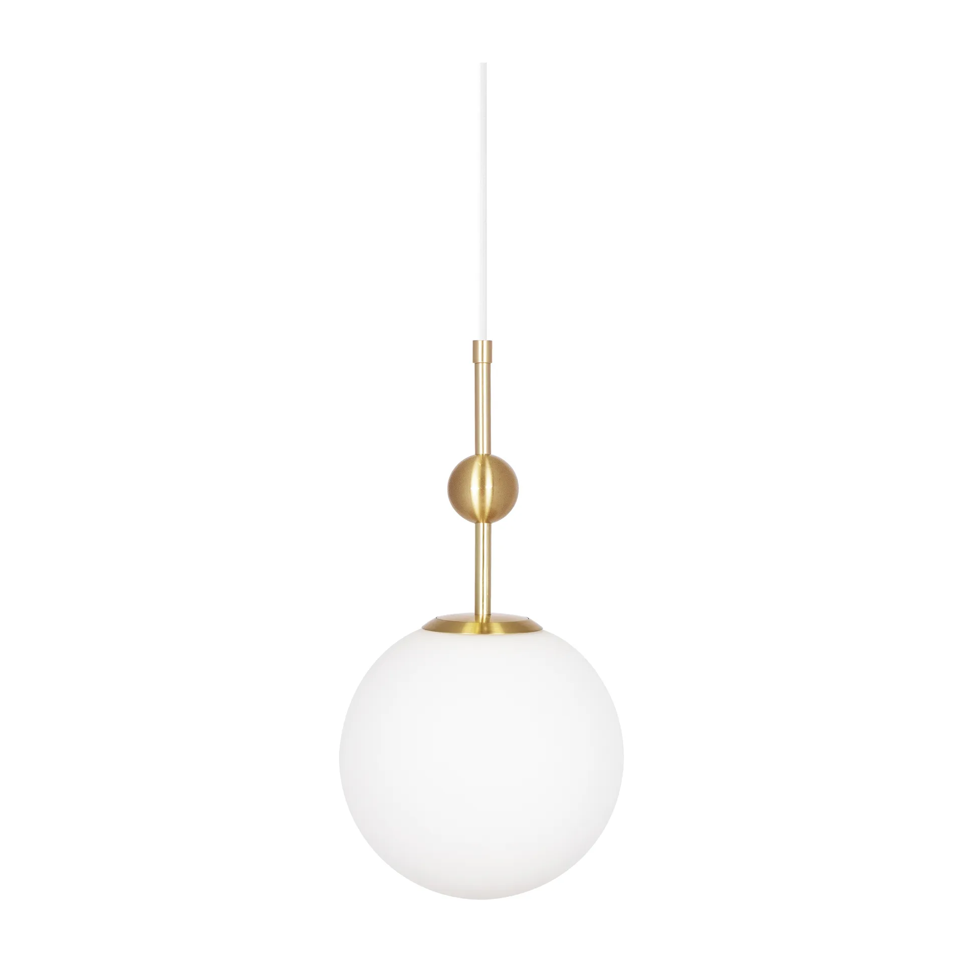 Astrid 吊灯 mini Ø20 cm, Brushed brass-白色 Globen Lighting