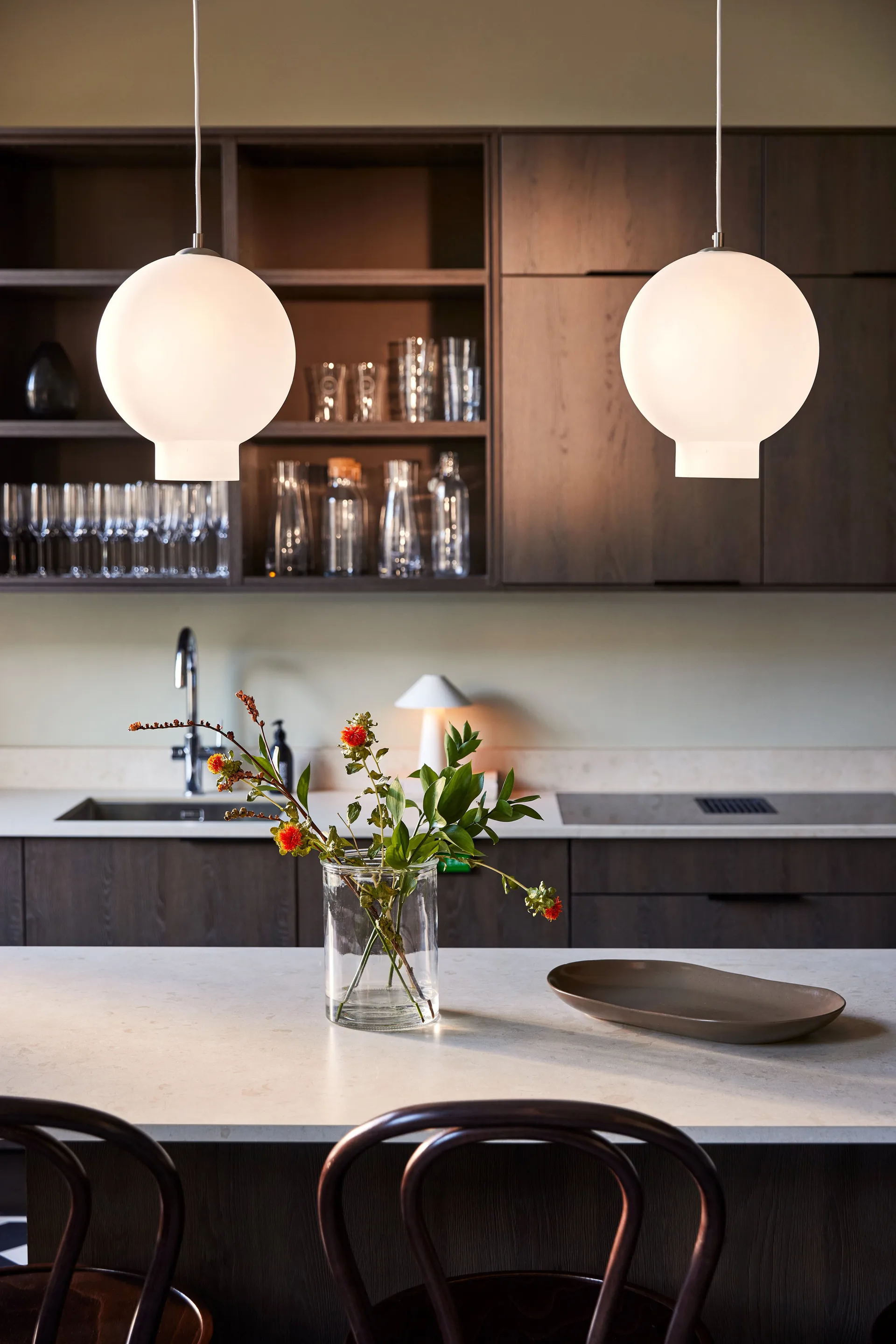 Bams 25 吊灯, 磨砂white Globen Lighting