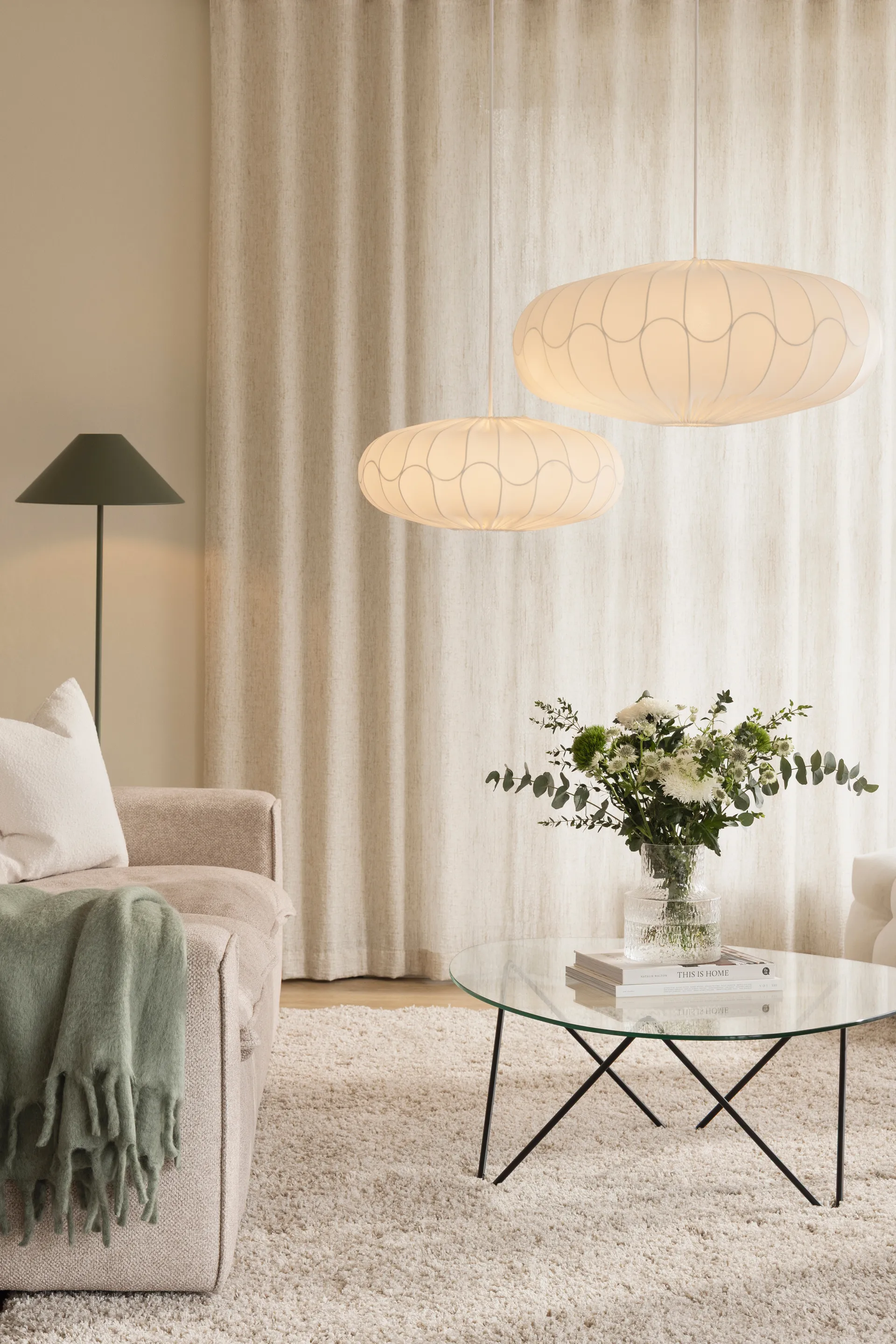 Bladverk 灯罩 Ø50 cm, 白色 Globen Lighting