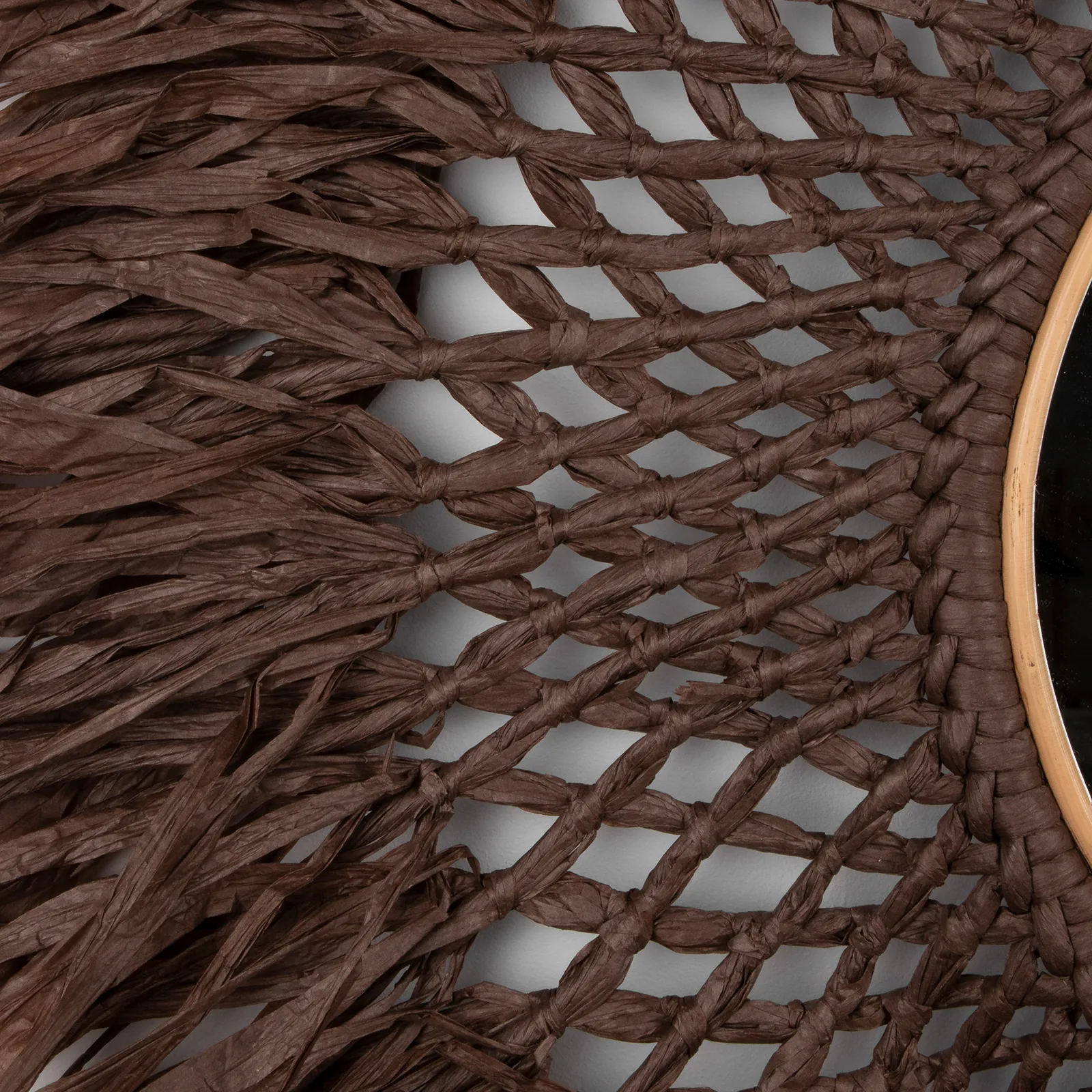 Boho 壁灯 with mirror Ø90 cm, 棕色 Globen Lighting