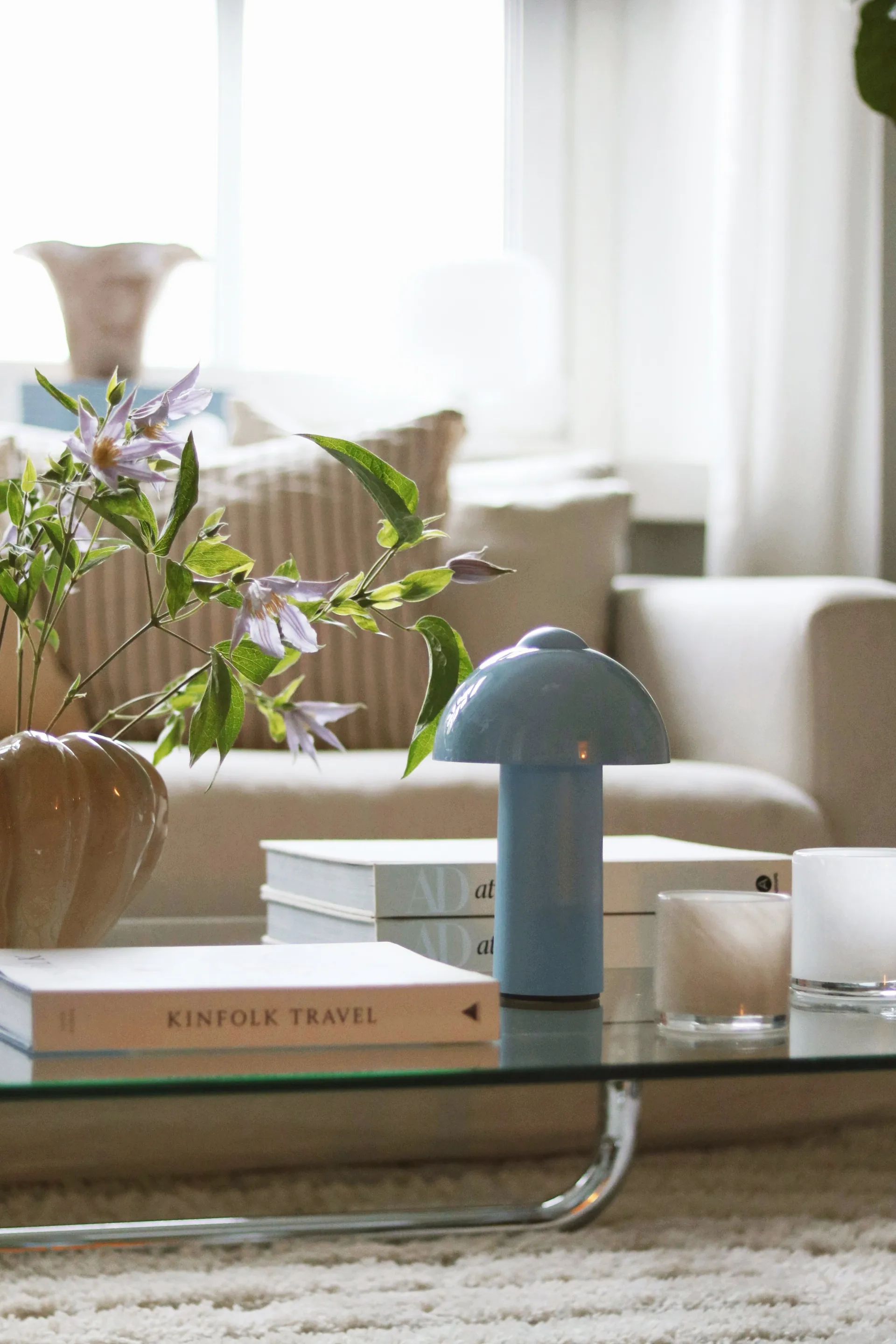 伴光 Buddy 便携版_蘑菇台灯多色可选 , 浅蓝色 Globen Lighting