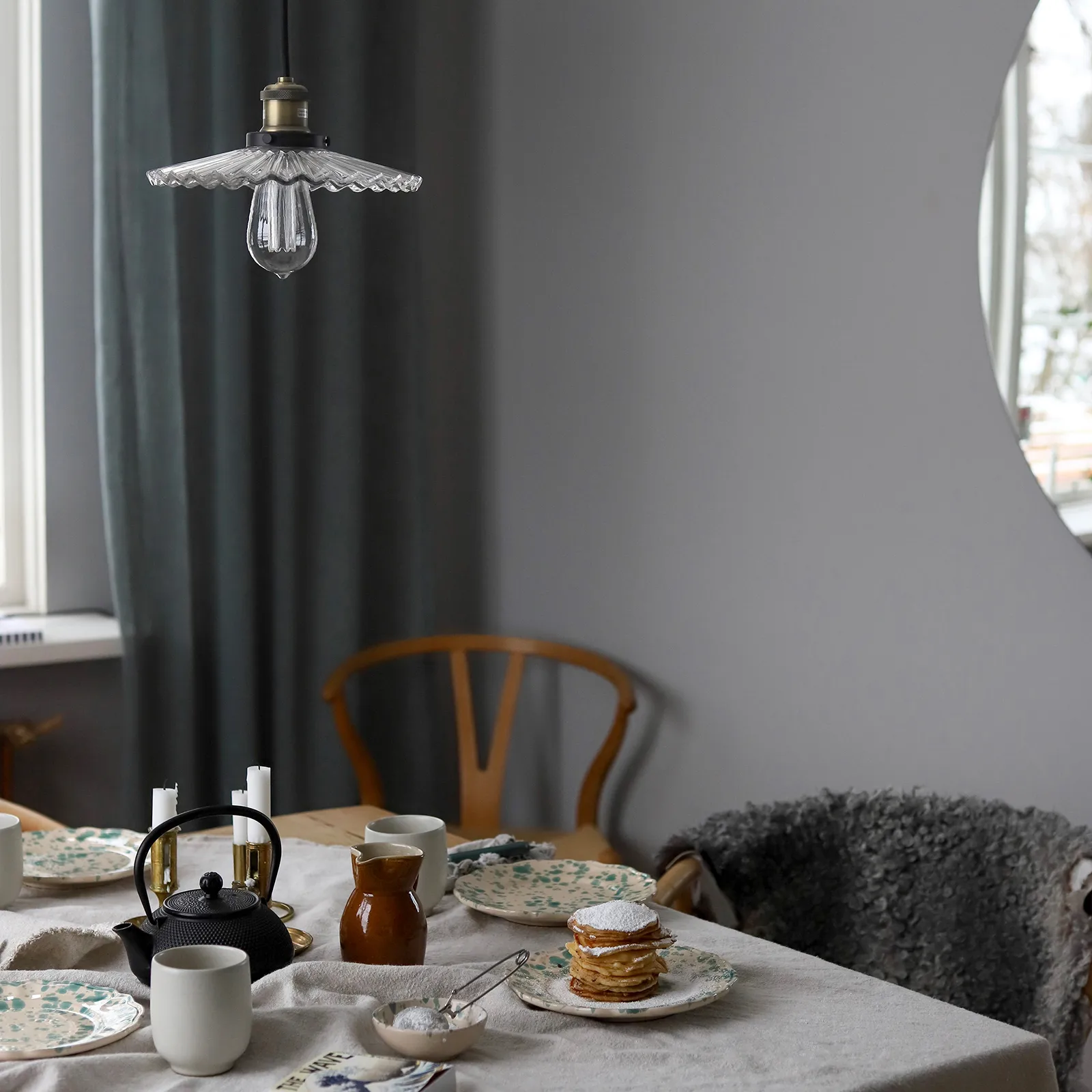 Cobbler 吊灯 Ø25 cm, clear Globen Lighting