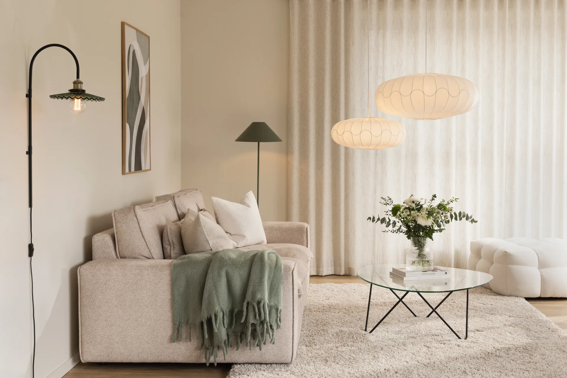 Cobbler 壁灯 75 cm, 绿色 Globen Lighting