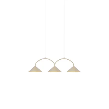 Curve系列吊灯3 - 米色 - Globen Lighting