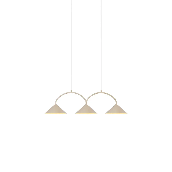 Curve系列吊灯3 - 米色 - Globen Lighting