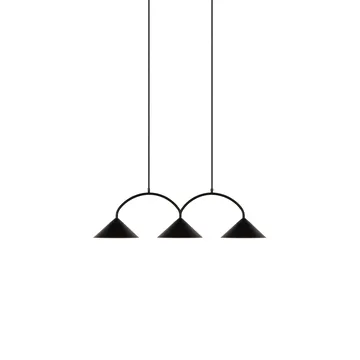 Curve系列吊灯3 - 黑色 - Globen Lighting