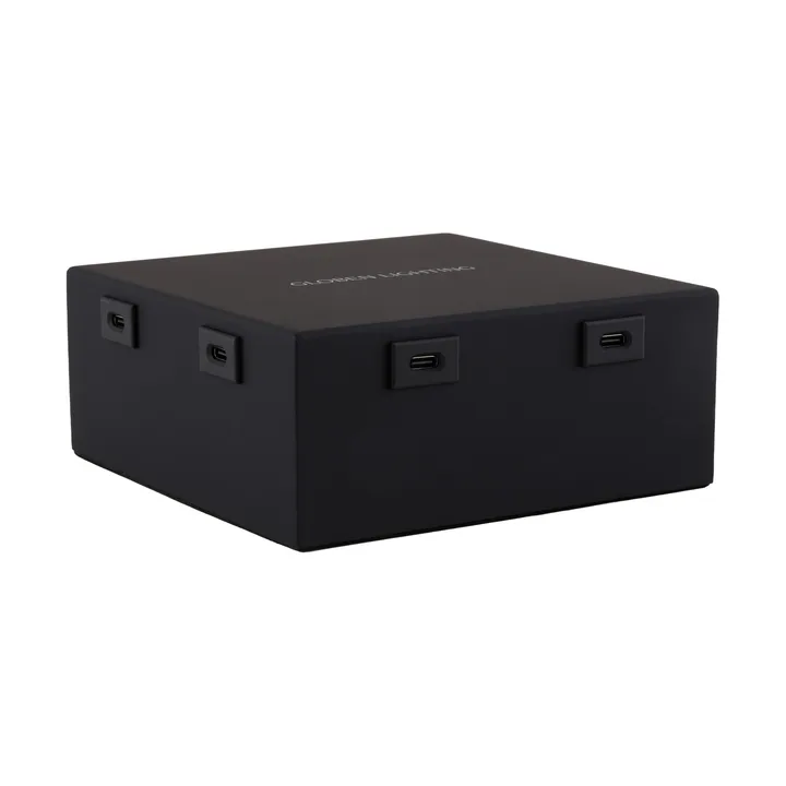 Globen Lighting 充电集线器 USB-C - 黑色，8个适配器 - Globen Lighting