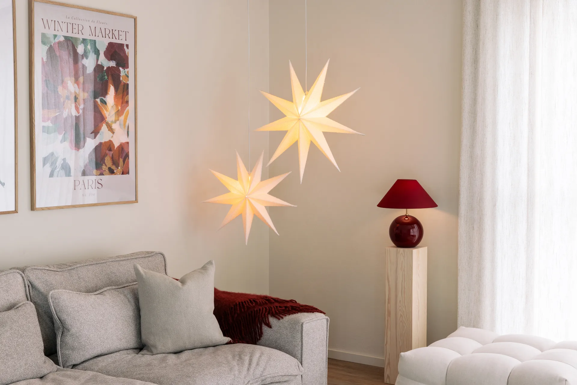 Iris 35 台灯 39 cm, 红色 Globen Lighting