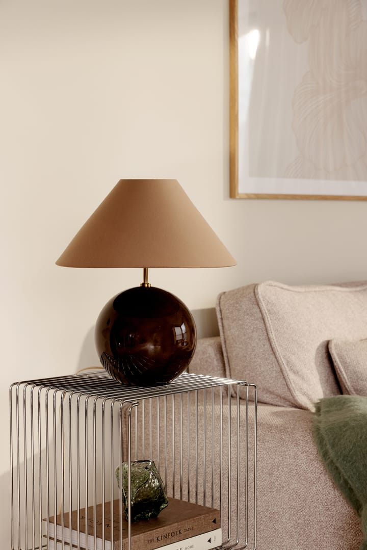 Iris 35 鸢尾系列 玻璃布艺台灯 , Mocha Globen Lighting