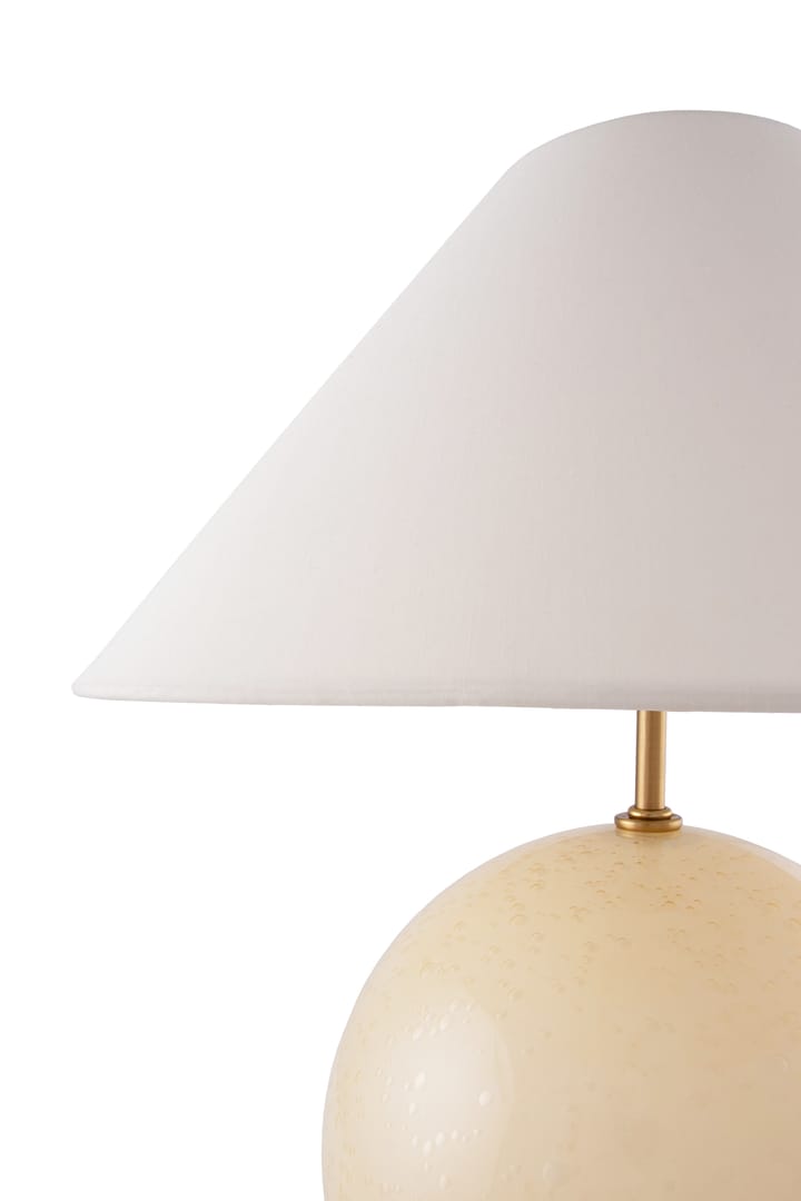 Iris 35 鸢尾系列 玻璃布艺台灯 , 奶油色 Globen Lighting