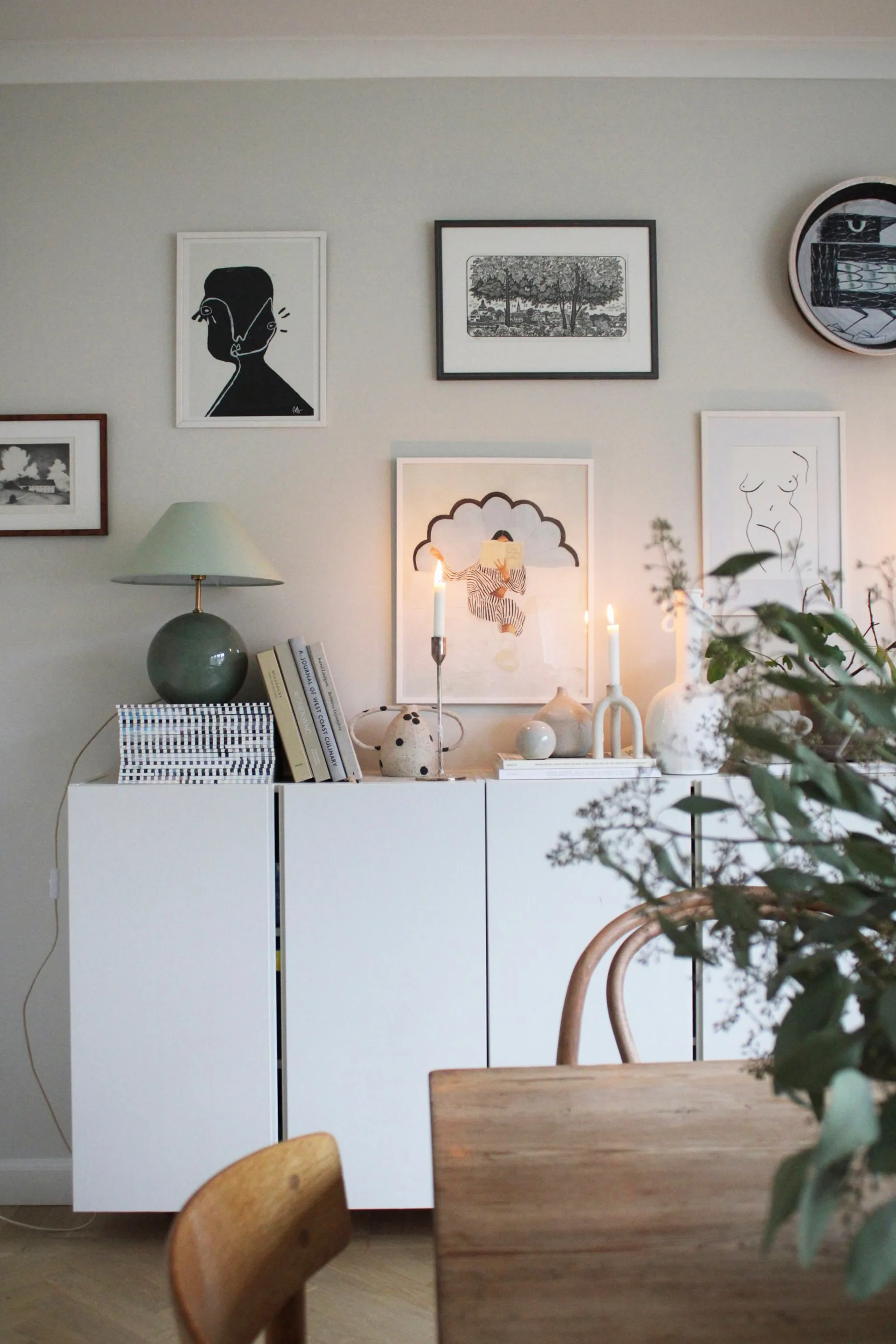 Iris 35 鸢尾系列 玻璃布艺台灯 , 绿色 Globen Lighting