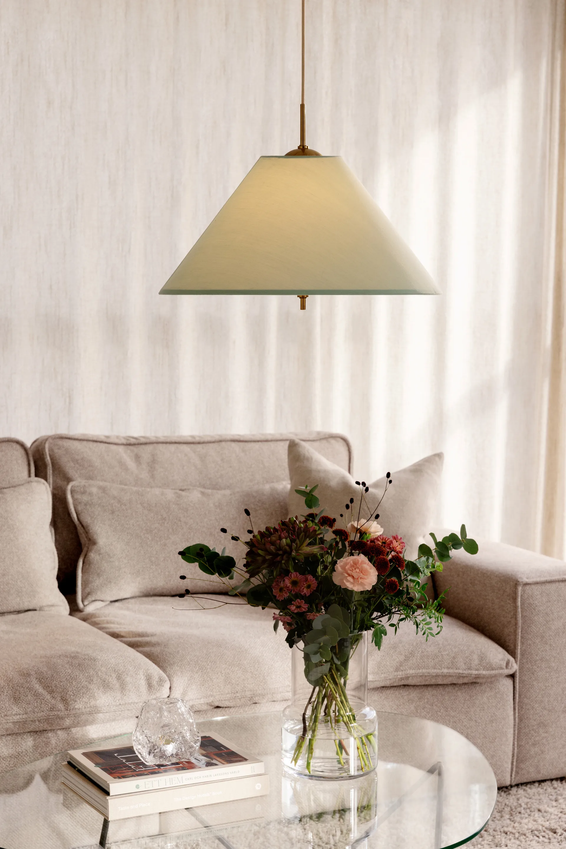 Iris 吊灯 50, 绿色 Globen Lighting