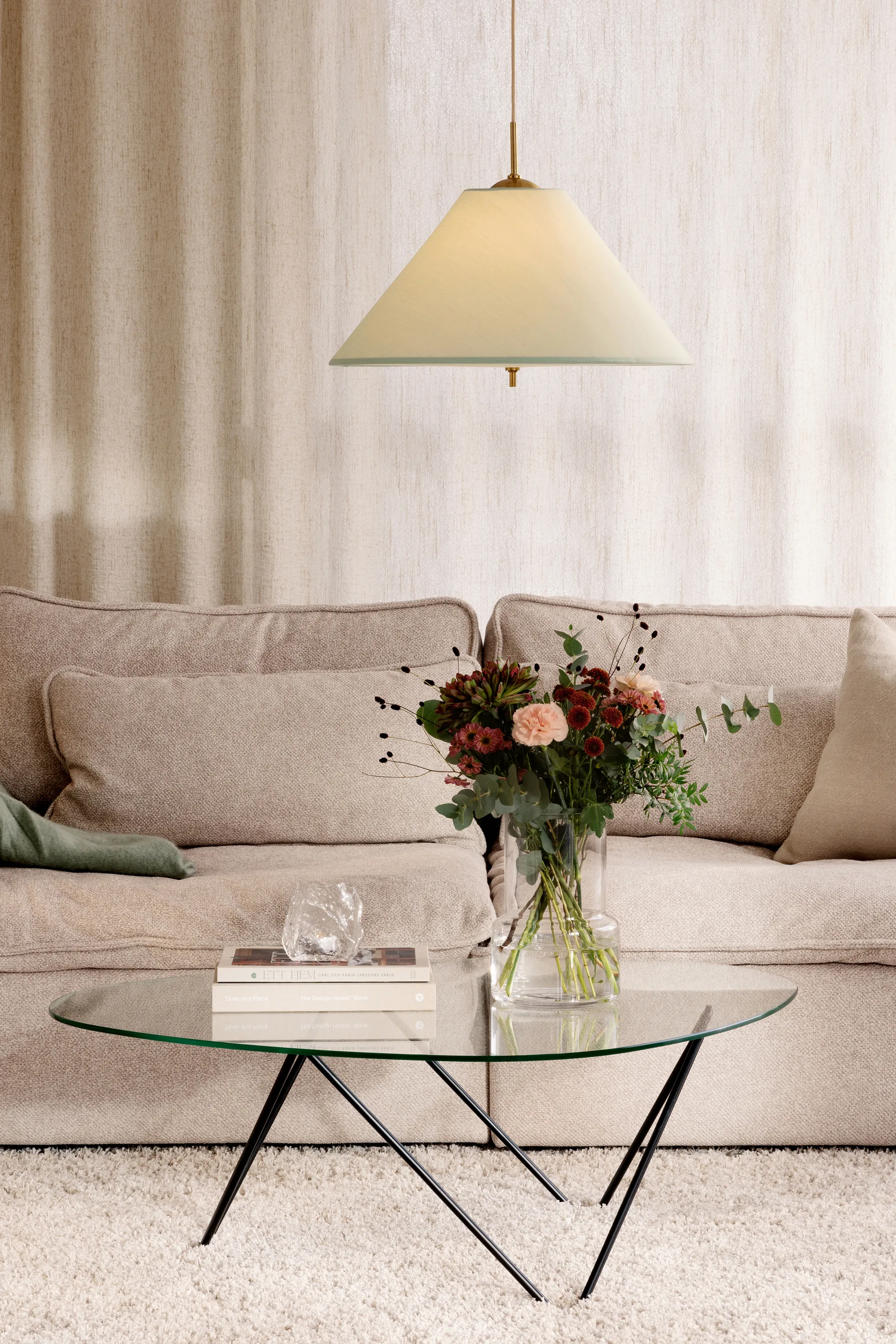 Iris 吊灯 50, 绿色 Globen Lighting