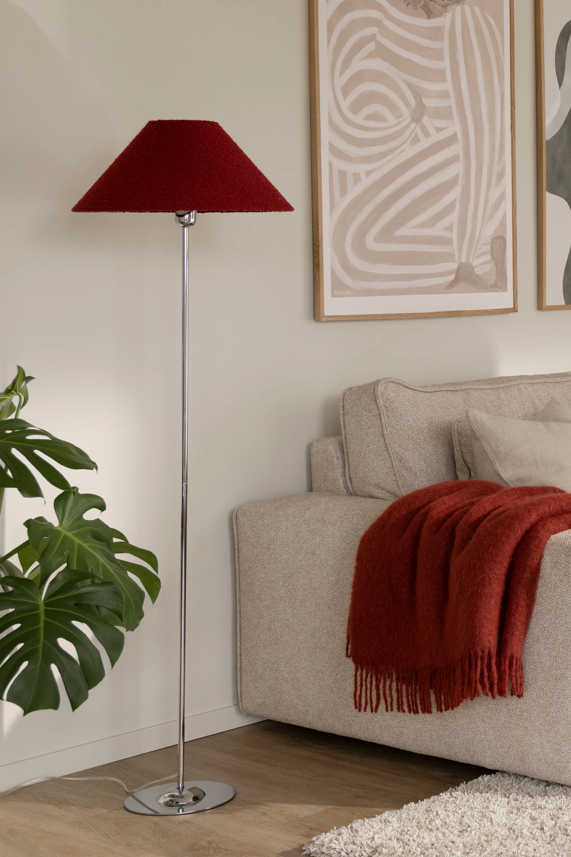 Iris 鸢尾系列 落地灯底座, 镀铬色 Globen Lighting