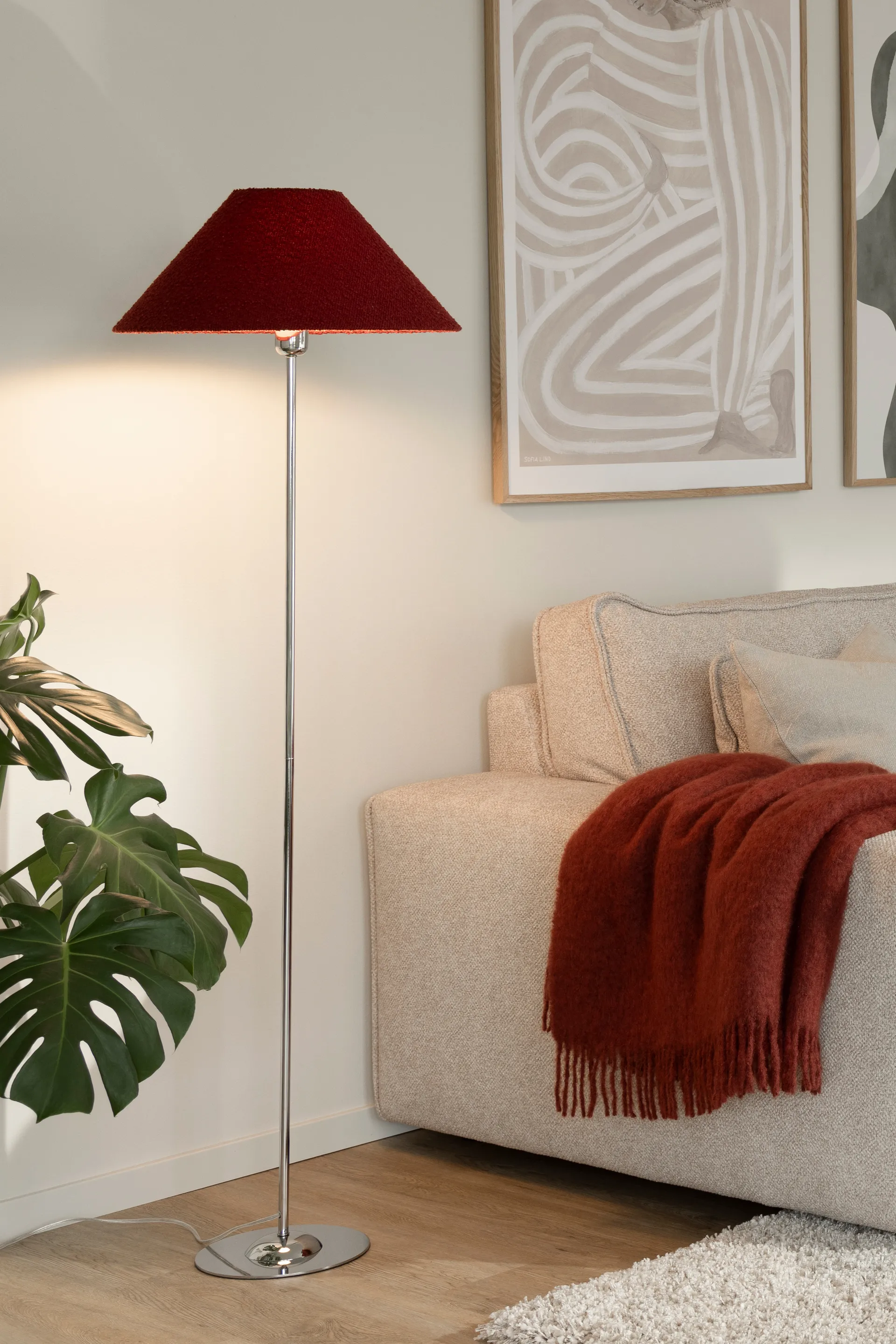 Iris 鸢尾系列 落地灯底座, 镀铬色 Globen Lighting