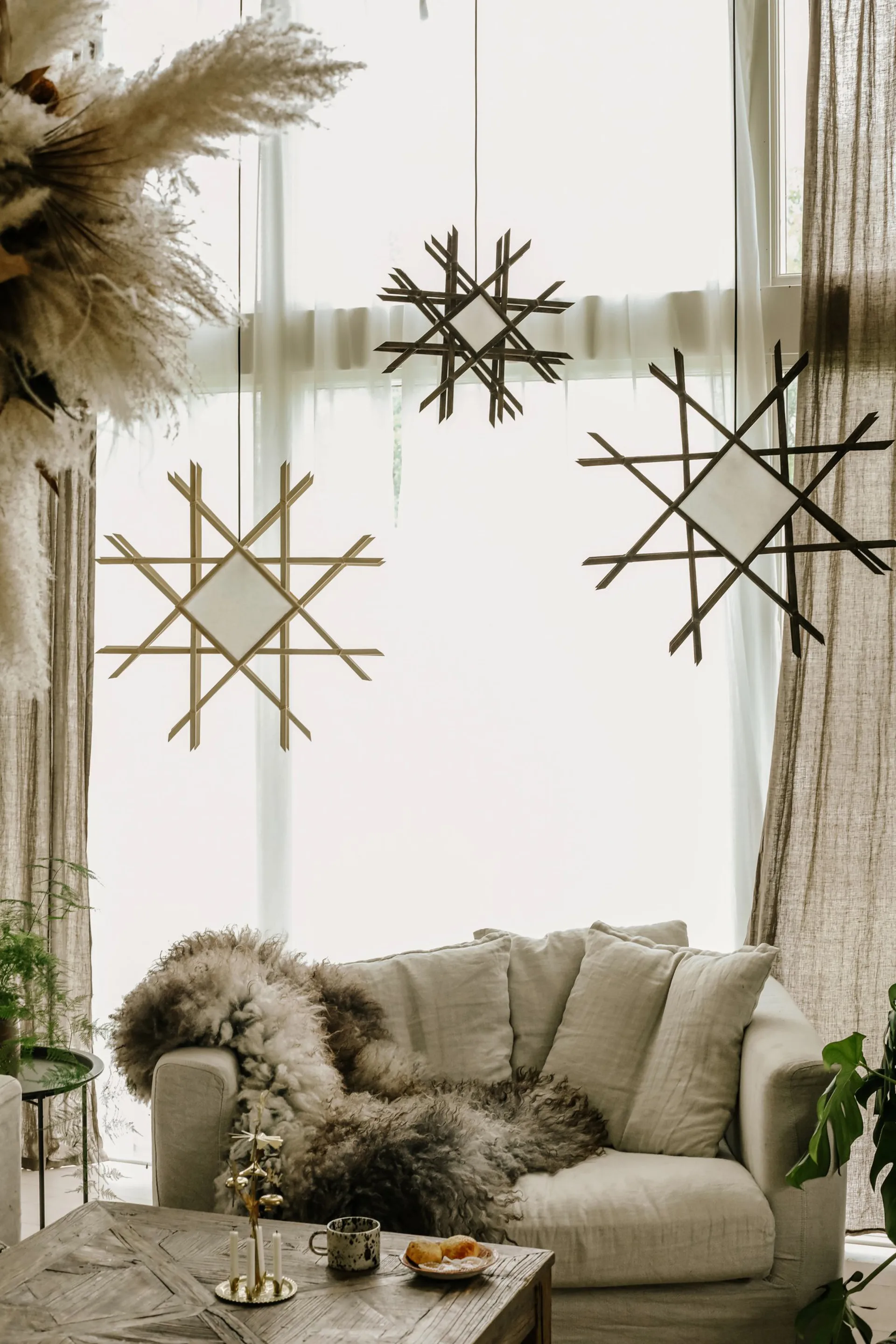 Lea 70 Christmas star, 褐色 Globen Lighting