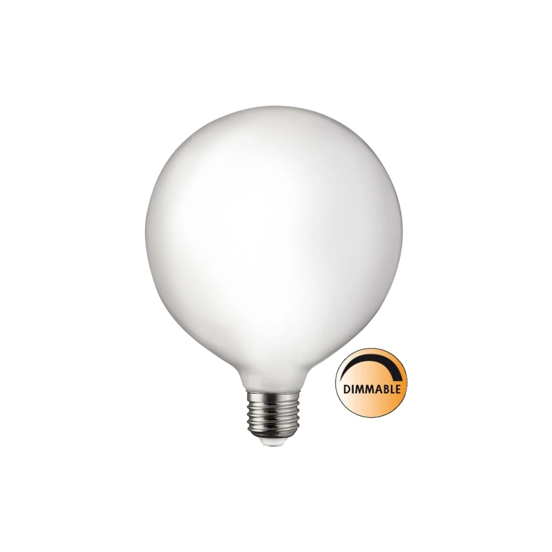 LED可调光光源125毫米E27, 乳白色 Globen Lighting