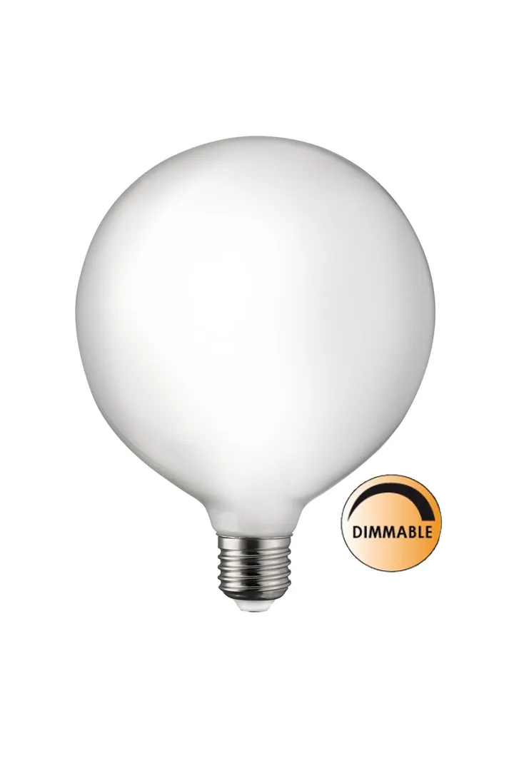 LED可调光光源125毫米E27 - 乳白色 - Globen Lighting