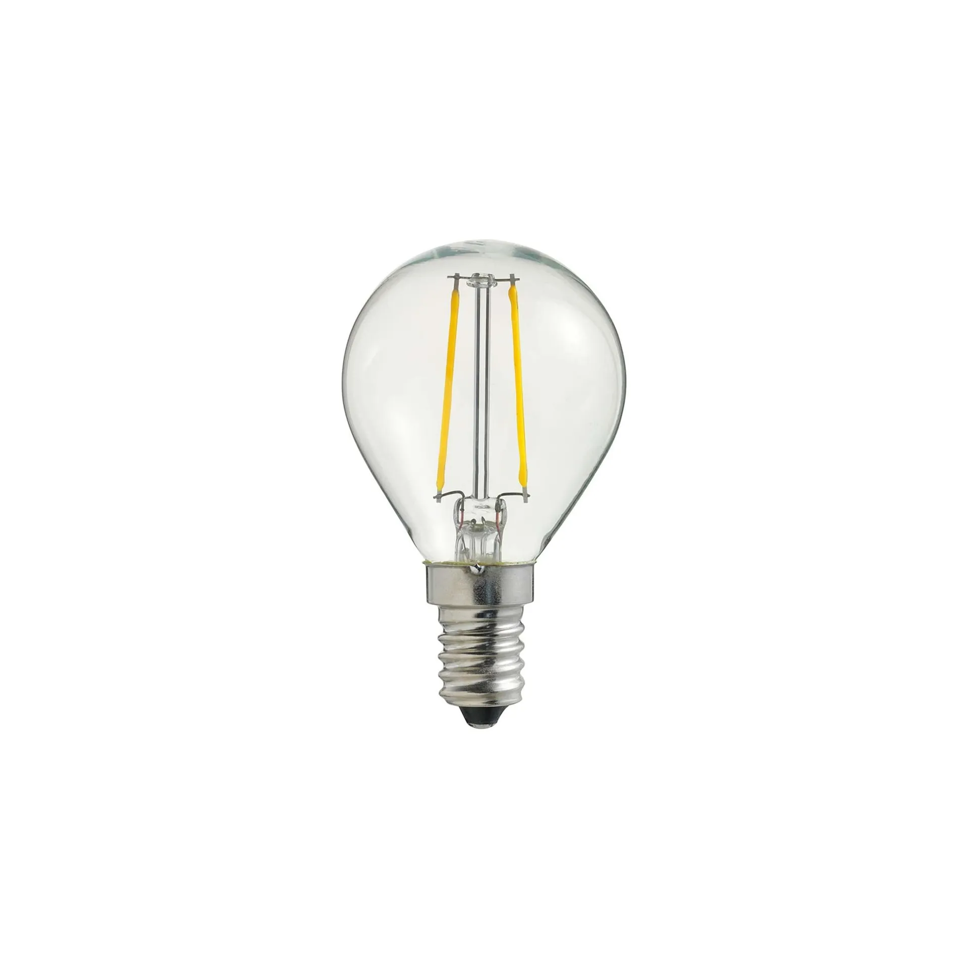 LED灯丝球形光源灯泡E14, 透明色 Globen Lighting
