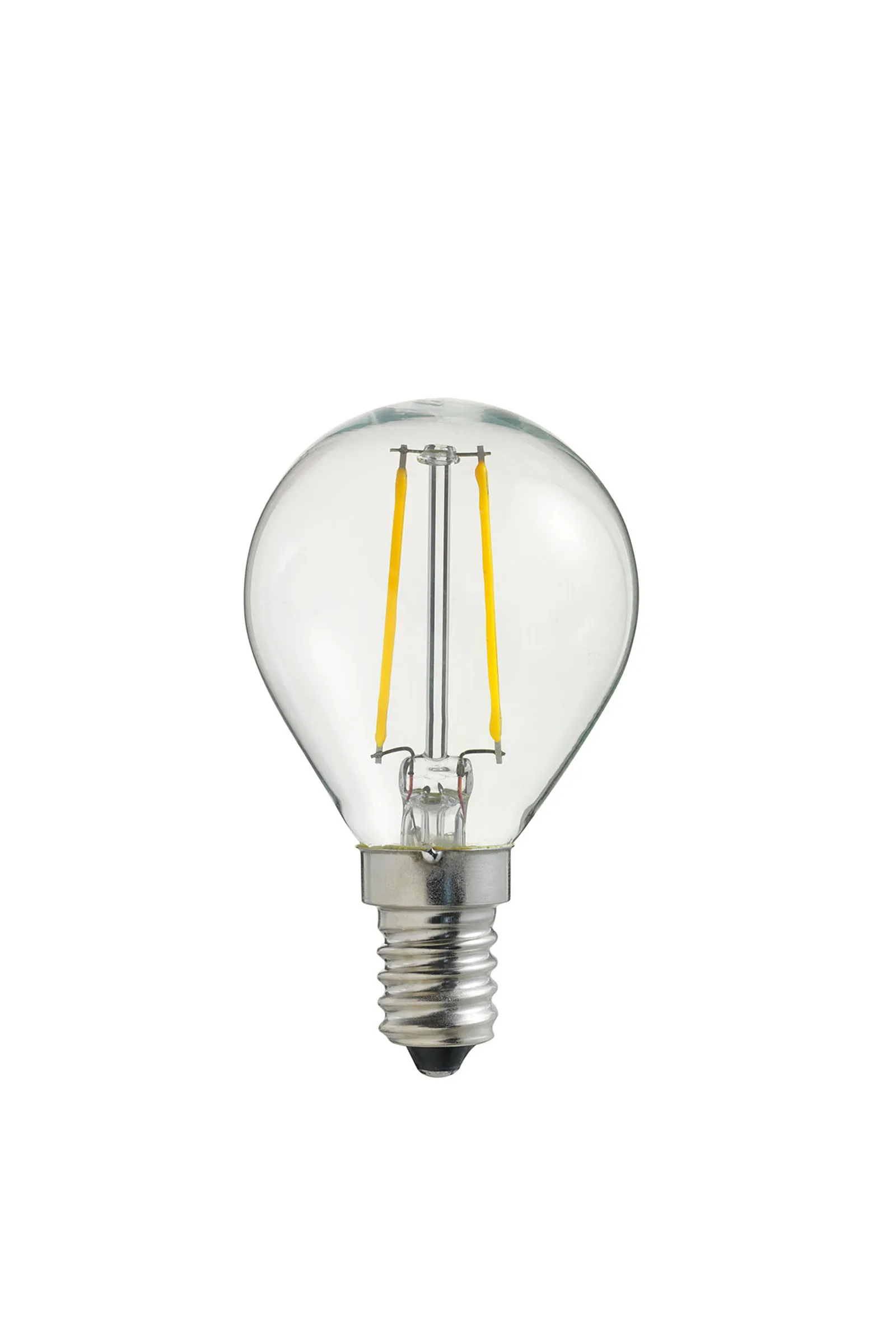 LED灯丝球形光源灯泡E14, 透明色 Globen Lighting