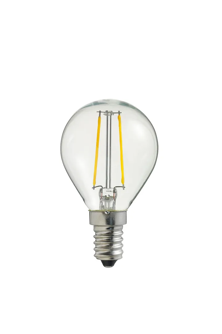 LED灯丝球形光源灯泡E14 - 透明色 - Globen Lighting