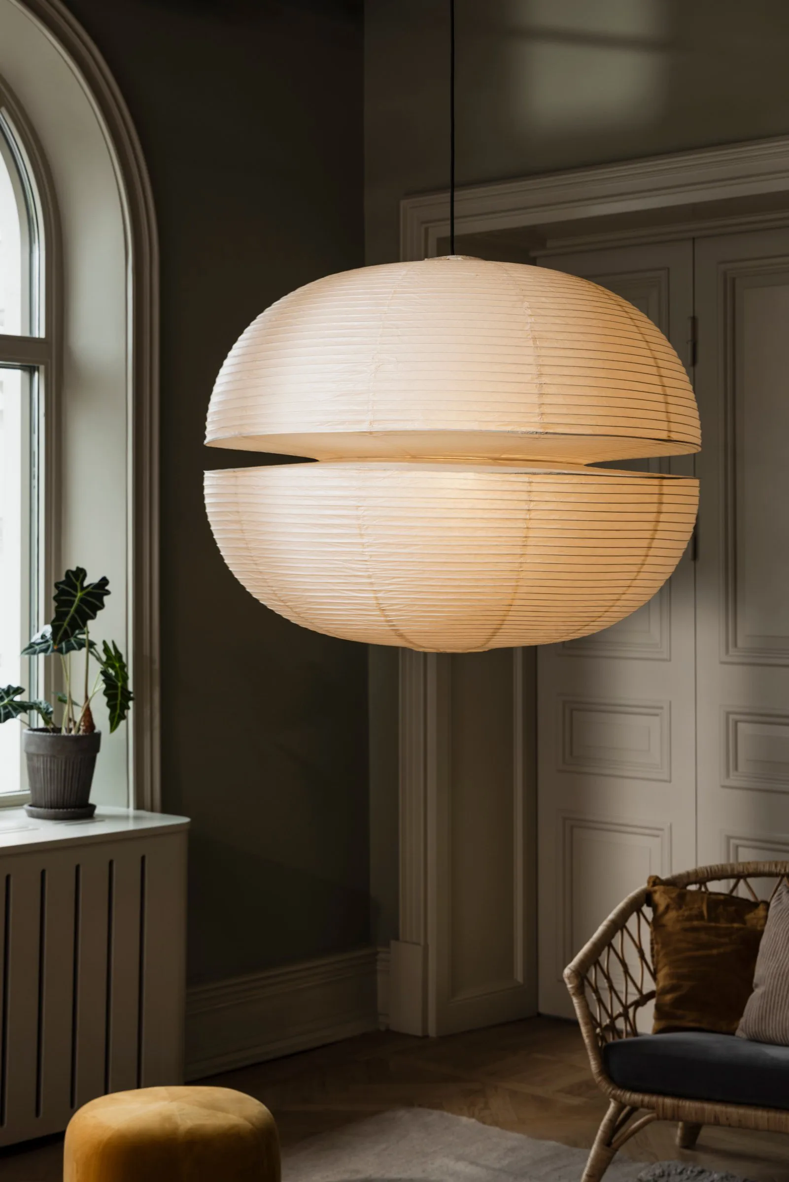 Mela灯罩, 米色_Ø80cm Globen Lighting