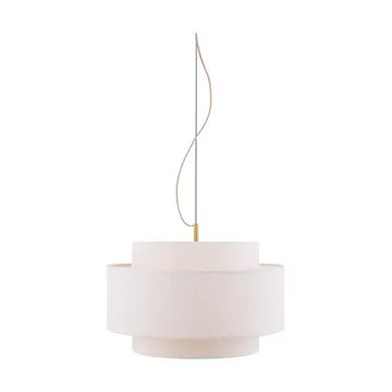 Noah吊灯 Ø50cm - 圈圈纱白色 - Globen Lighting