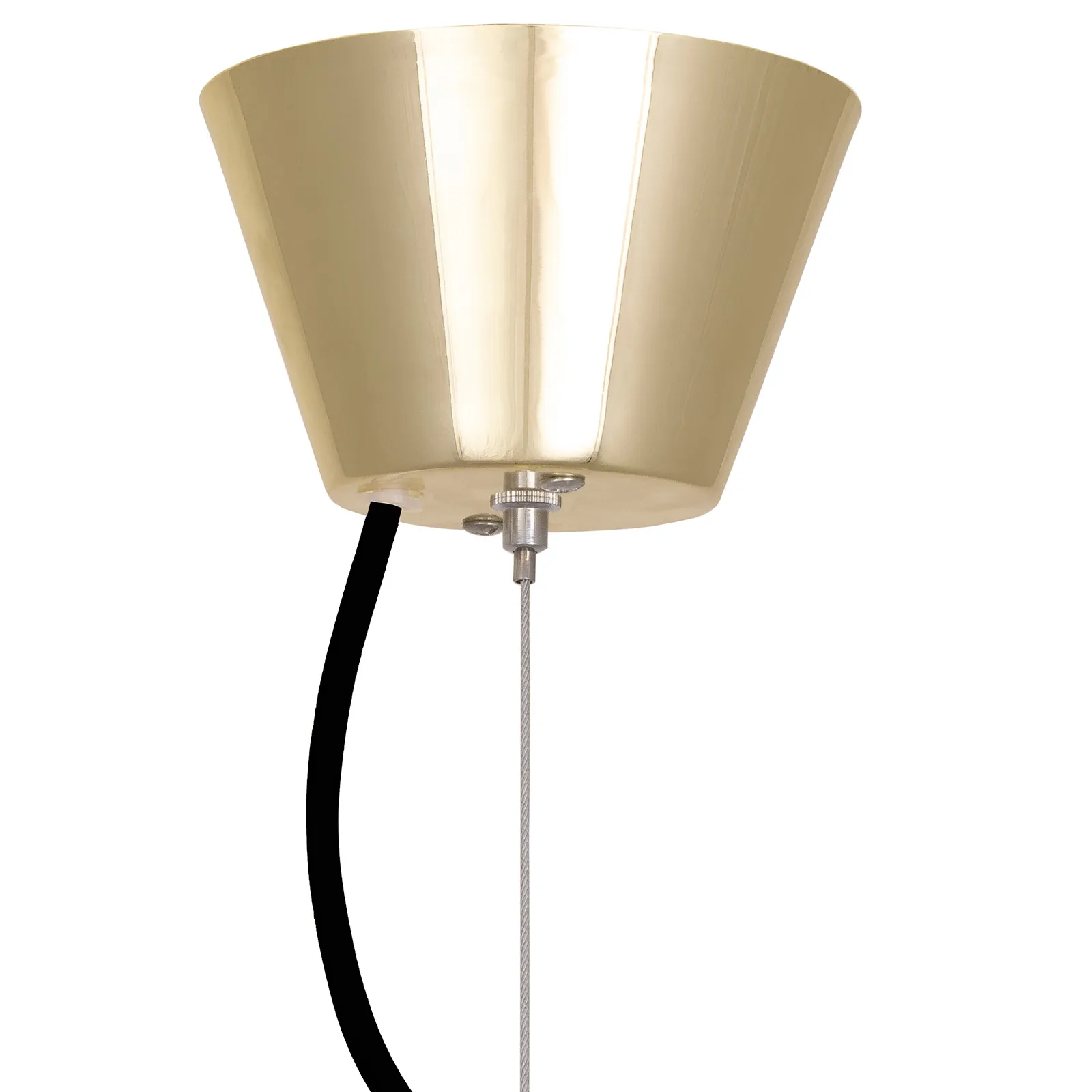Ombrello 吊灯 Ø60 cm white glass, Brass Globen Lighting