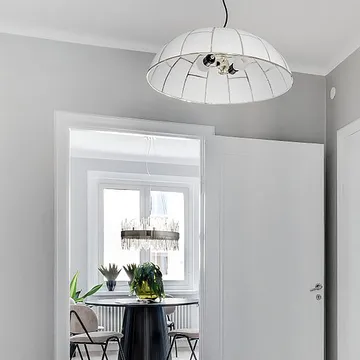 Ombrello 吊灯 Ø60cm 白色玻璃 - 黄铜色 - Globen Lighting