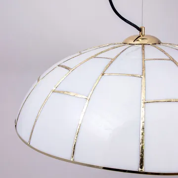 Ombrello 吊灯 Ø60cm 白色玻璃 - 黄铜色 - Globen Lighting