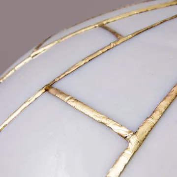 Ombrello 吊灯 Ø60cm 白色玻璃 - 黄铜色 - Globen Lighting
